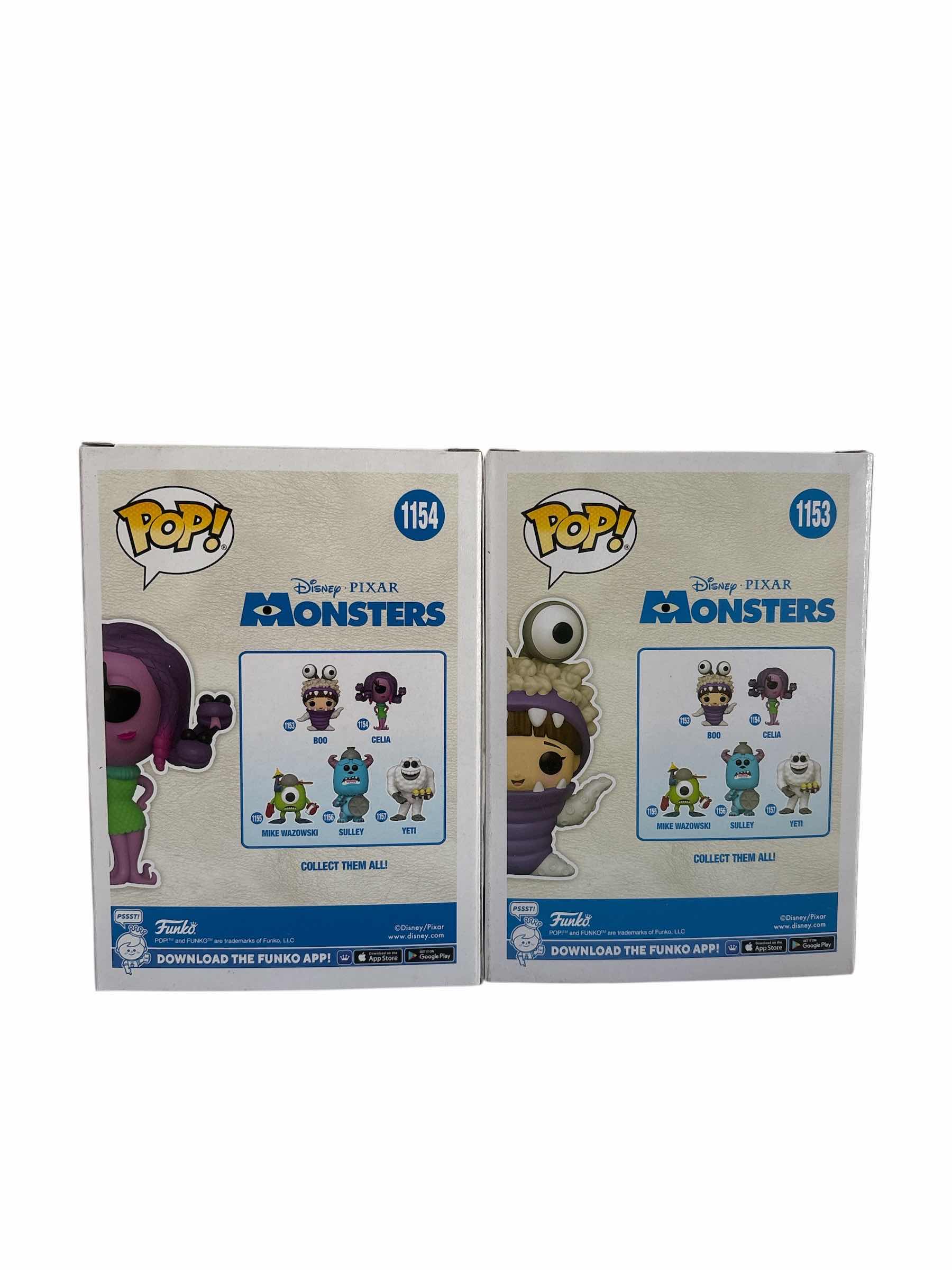 Photo 1 of (2)PCS NIB FUNKO POP BOO & CELIA DISNEY PIXAR MONSTERS