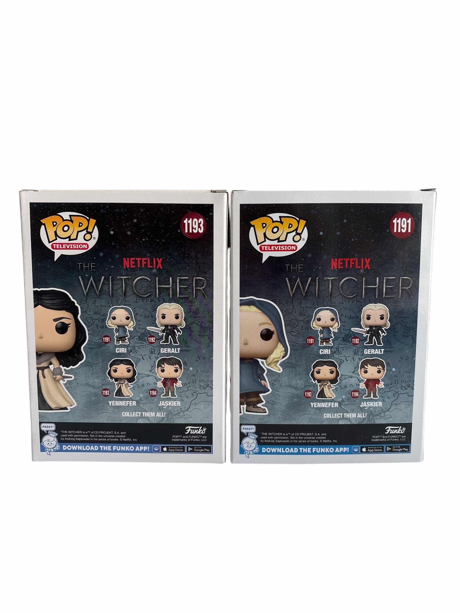 Photo 1 of (2)PCS NIB FUNKO POP CIRI & YENNEFER NETFLIX THE WITCHER