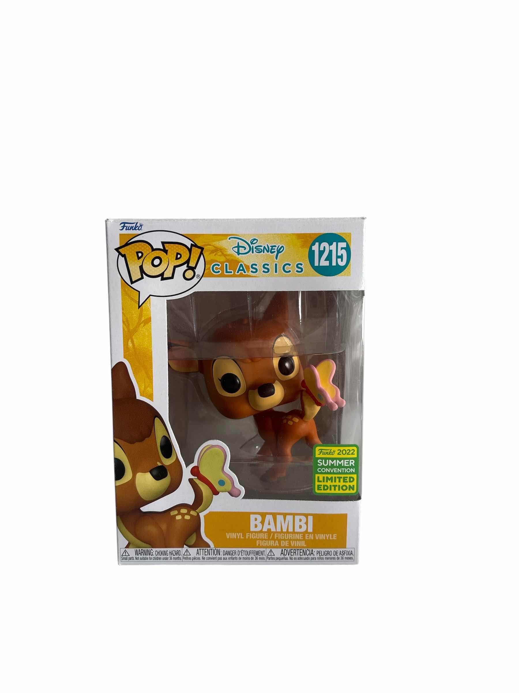 Photo 1 of NIB FUNKO POP BAMBI DISNEY CLASSICS SUMMER CONV. LIM. ED.