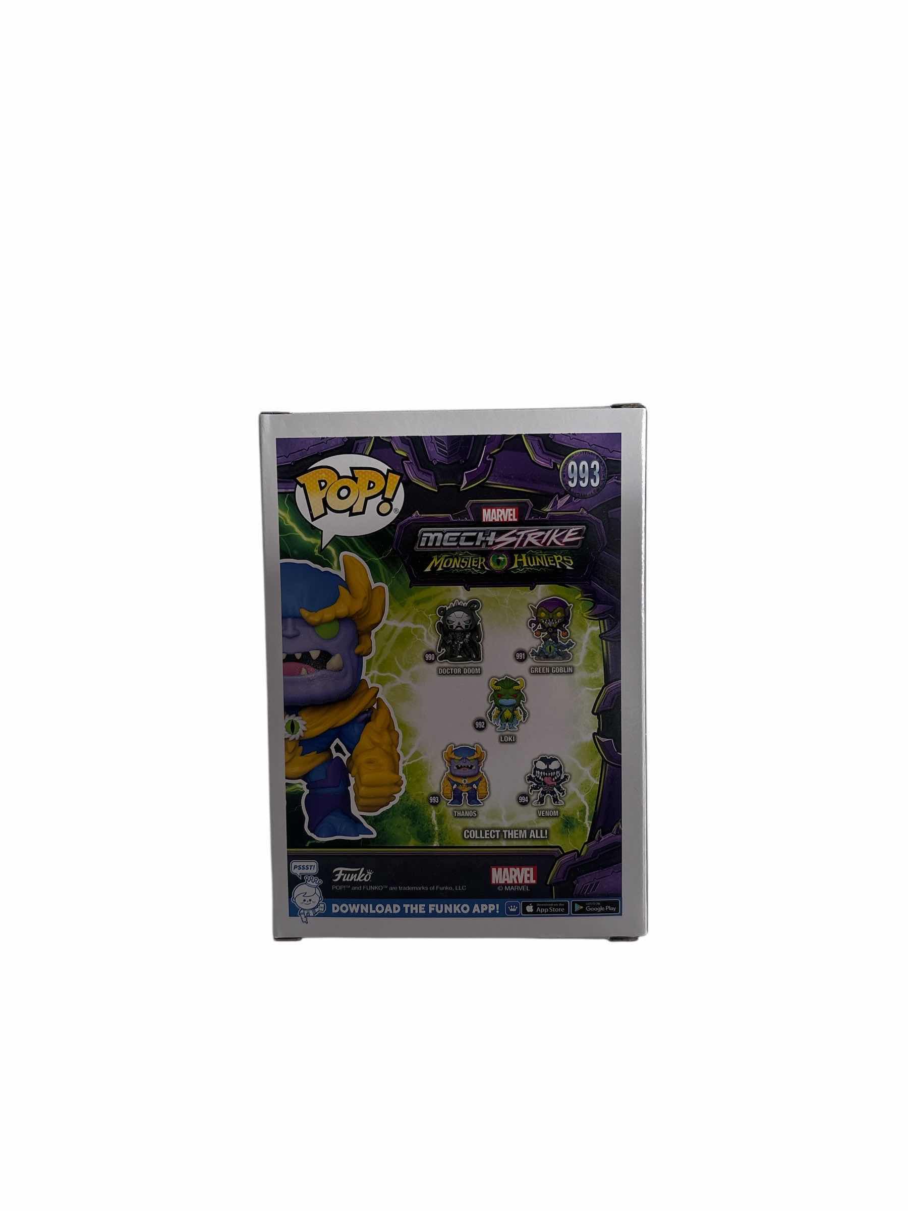 Photo 1 of NIB FUNKO POP THANOS MECH STRIKE MONSTER HUNTERS
