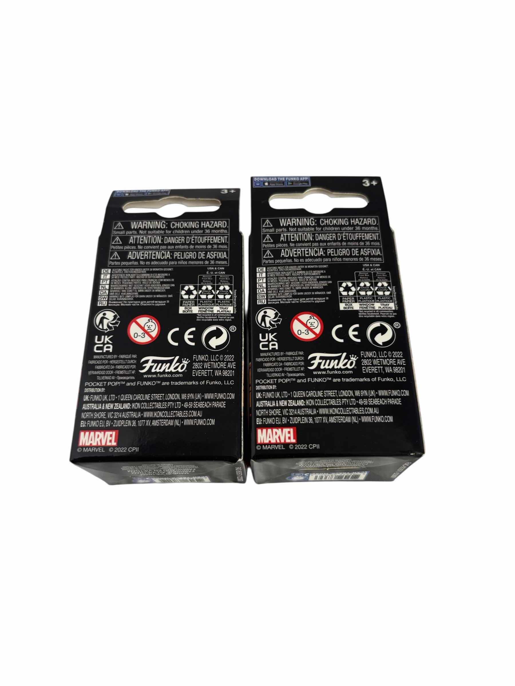 Photo 1 of $70 (2)PCS NIB FUNKO POP POCKET KEYCHAINS GREEN GOBLIN & THE AMAZING SPIDER-MAN