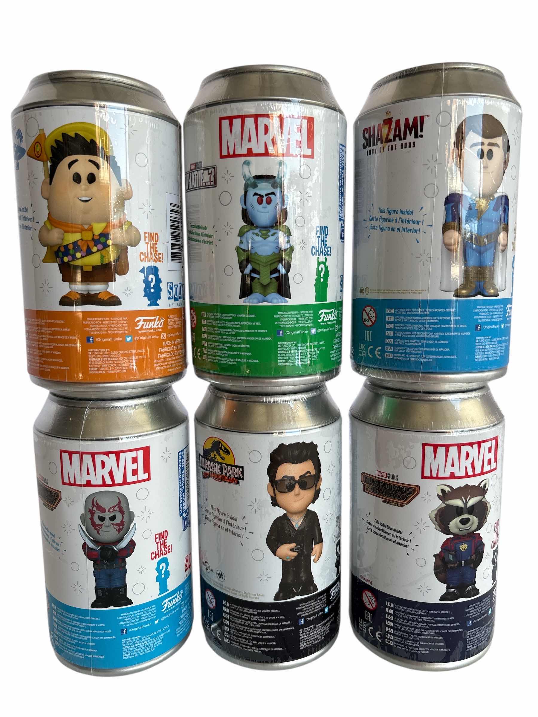 Photo 1 of NIB (6)PCS FUNKO SODA CHARACTER RETAIL $90