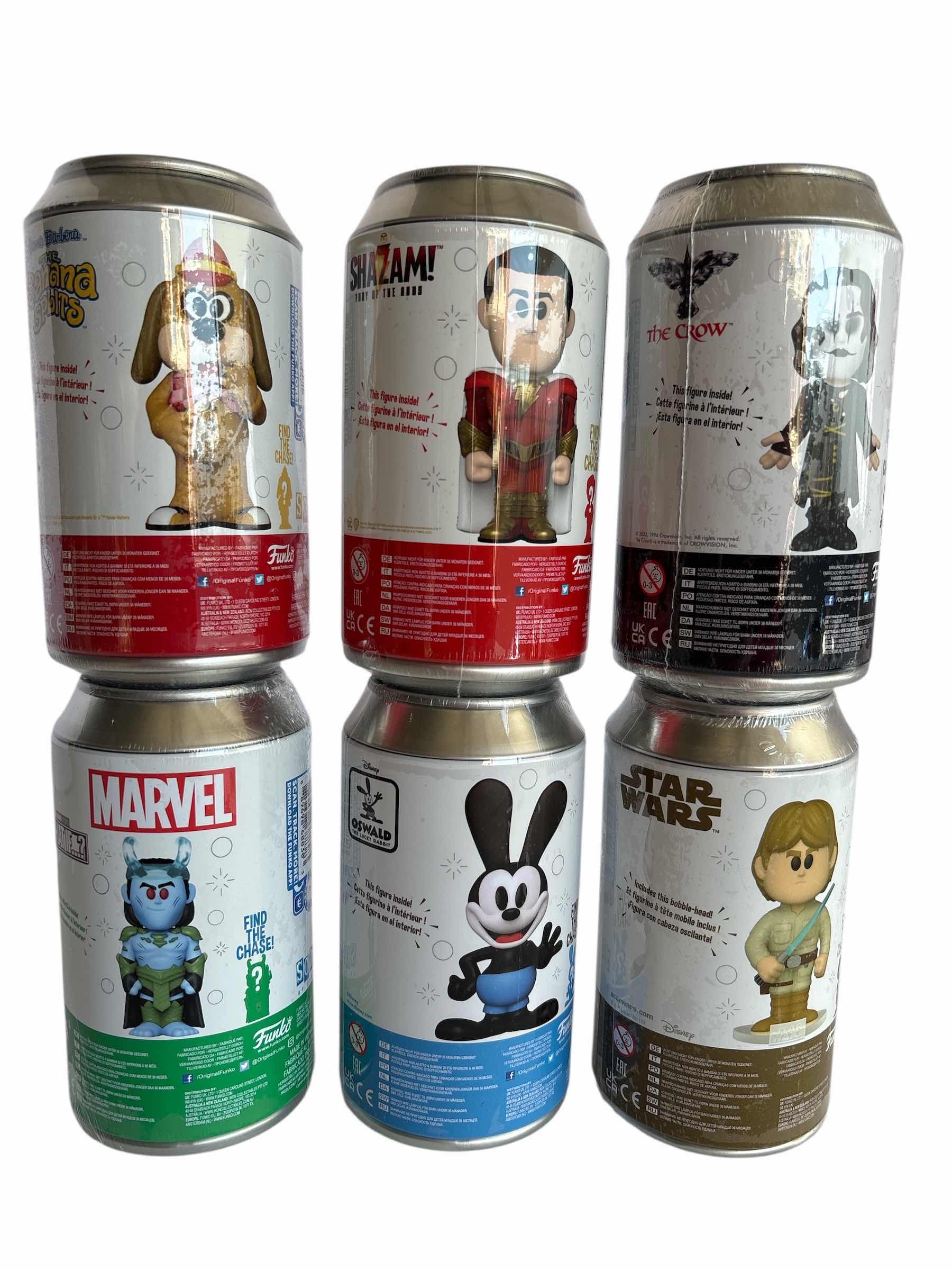 Photo 1 of NIB (6)PCS FUNKO SODA CHARACTER RETAIL $90