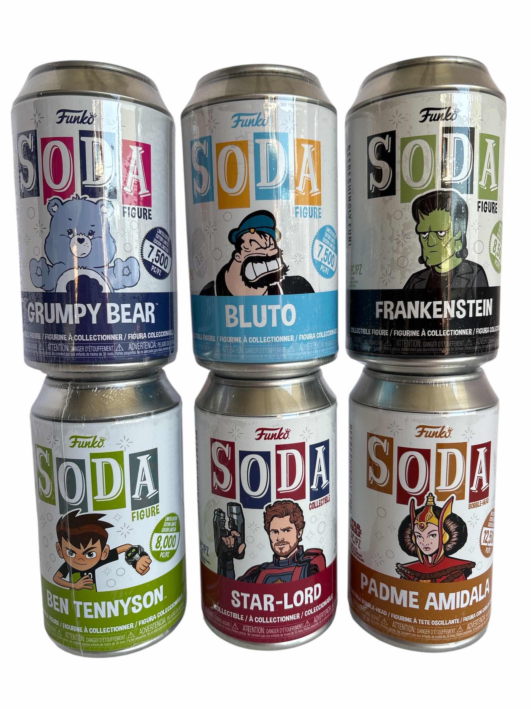 Photo 1 of NIB (6)PCS FUNKO SODA CHARACTER RETAIL $90