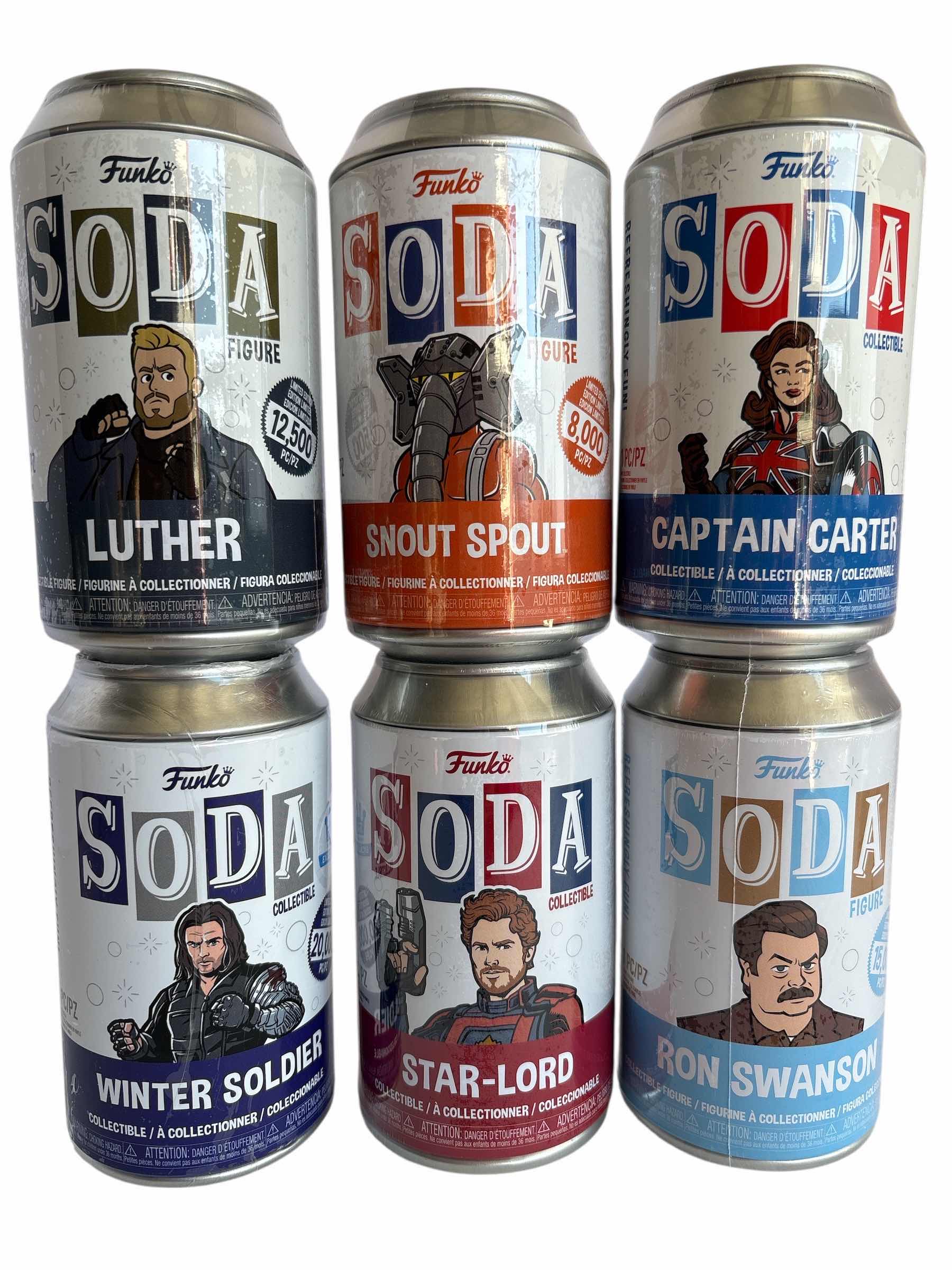 Photo 1 of NIB (6)PCS FUNKO SODA CHARACTER RETAIL $90