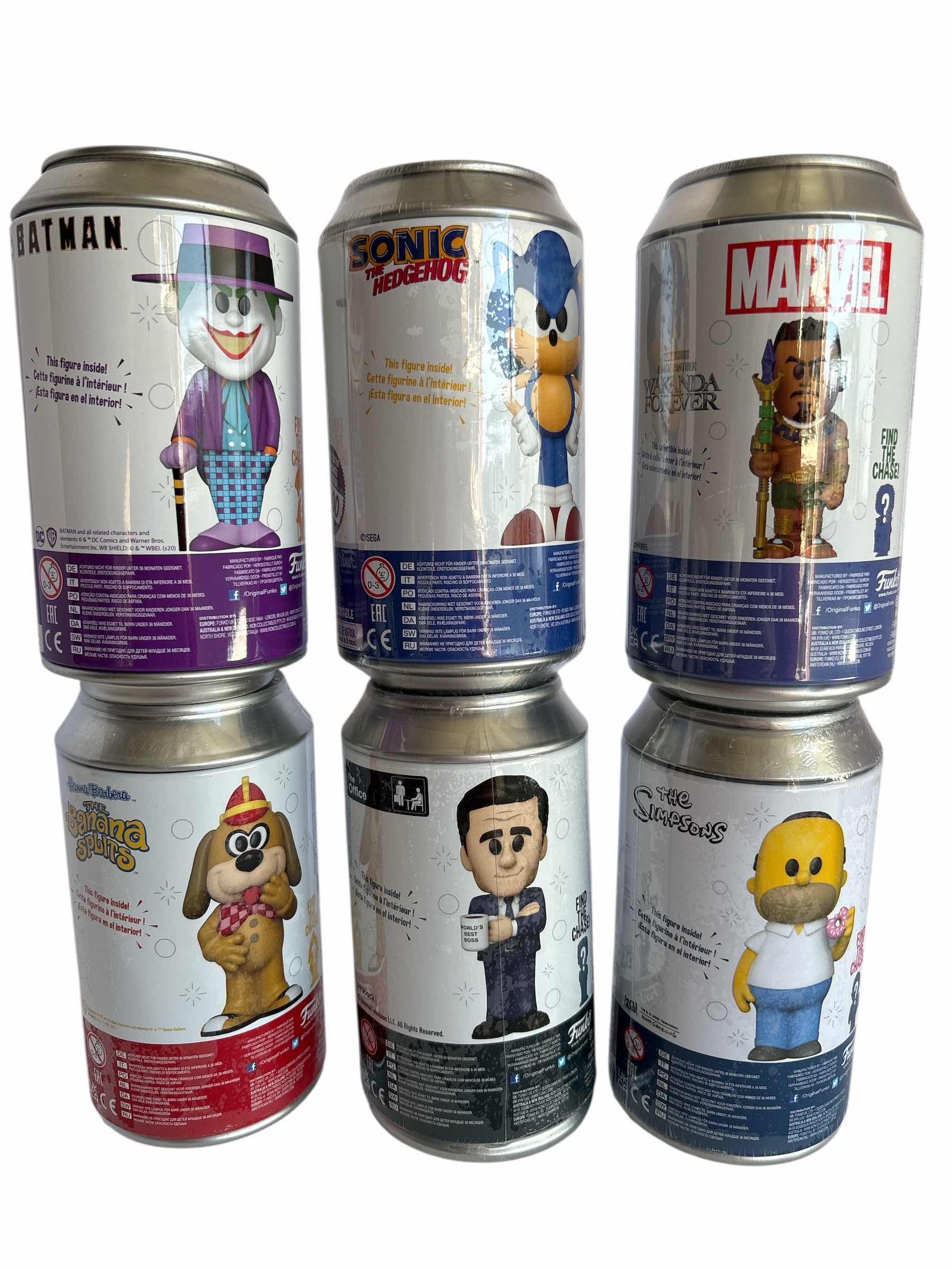 Photo 1 of NIB (6)PCS FUNKO SODA CHARACTER RETAIL $90