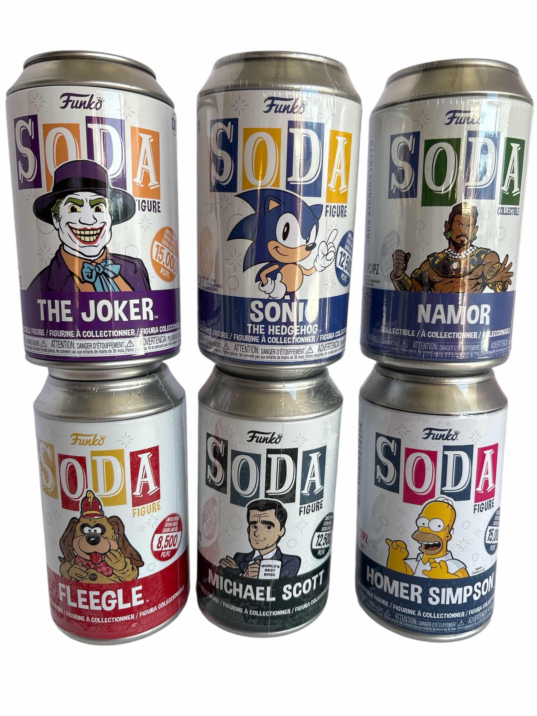 Photo 1 of NIB (6)PCS FUNKO SODA CHARACTER RETAIL $90