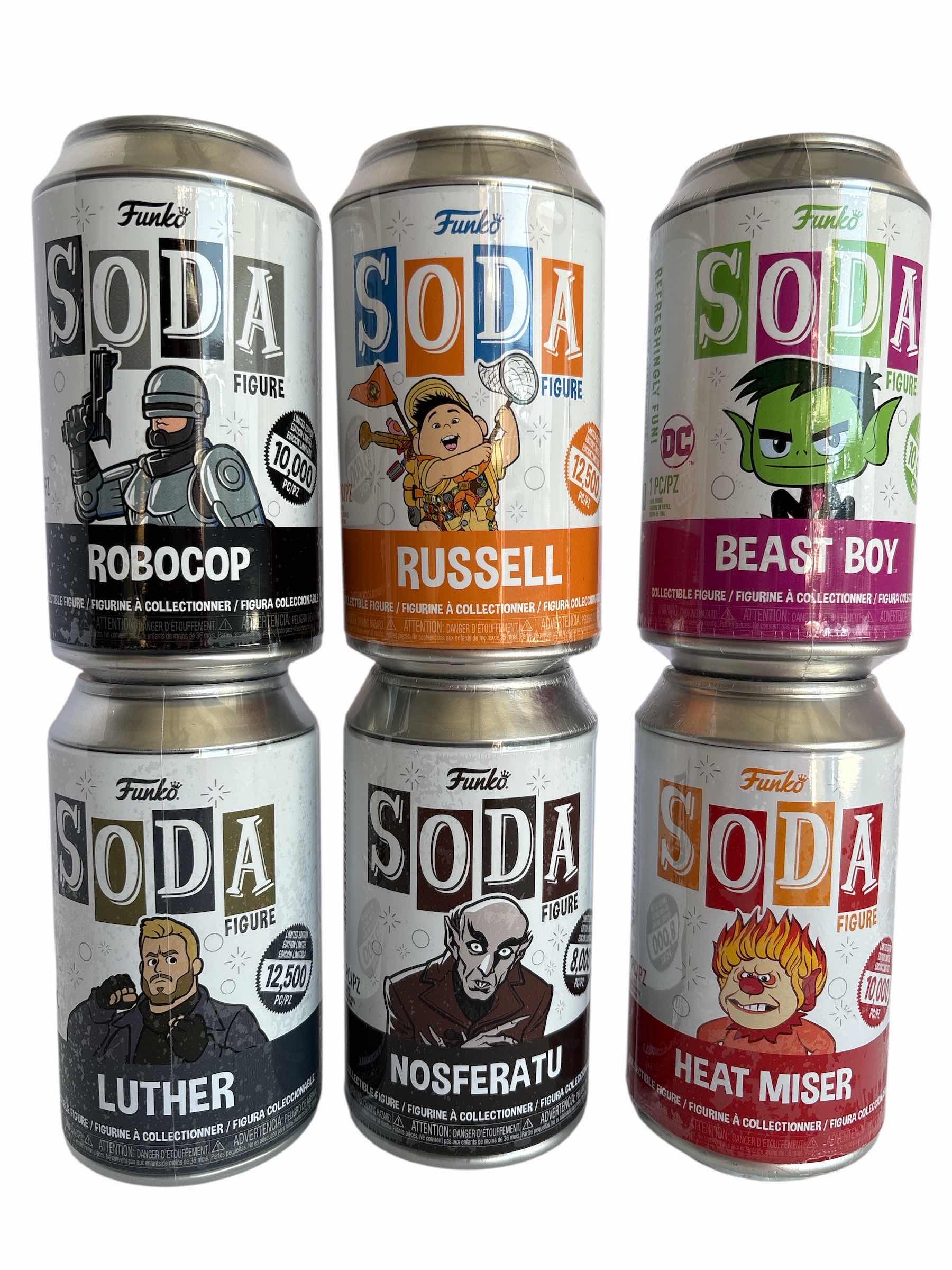 Photo 1 of NIB (6)PCS FUNKO SODA CHARACTER RETAIL $90