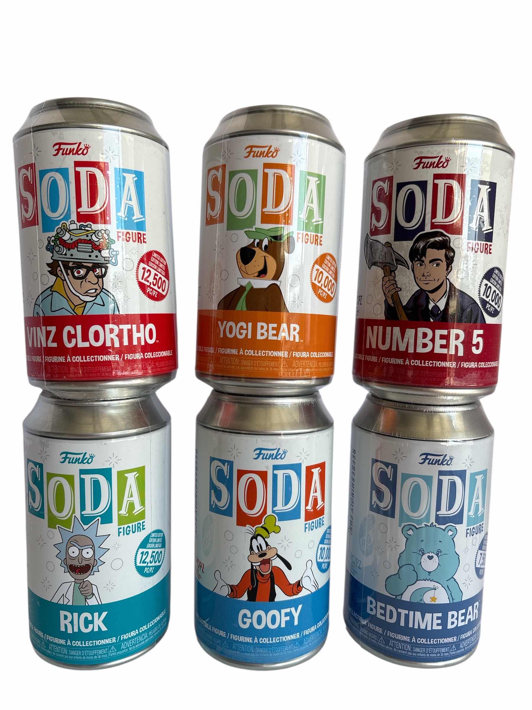 Photo 1 of NIB (6)PCS FUNKO SODA CHARACTER RETAIL $90