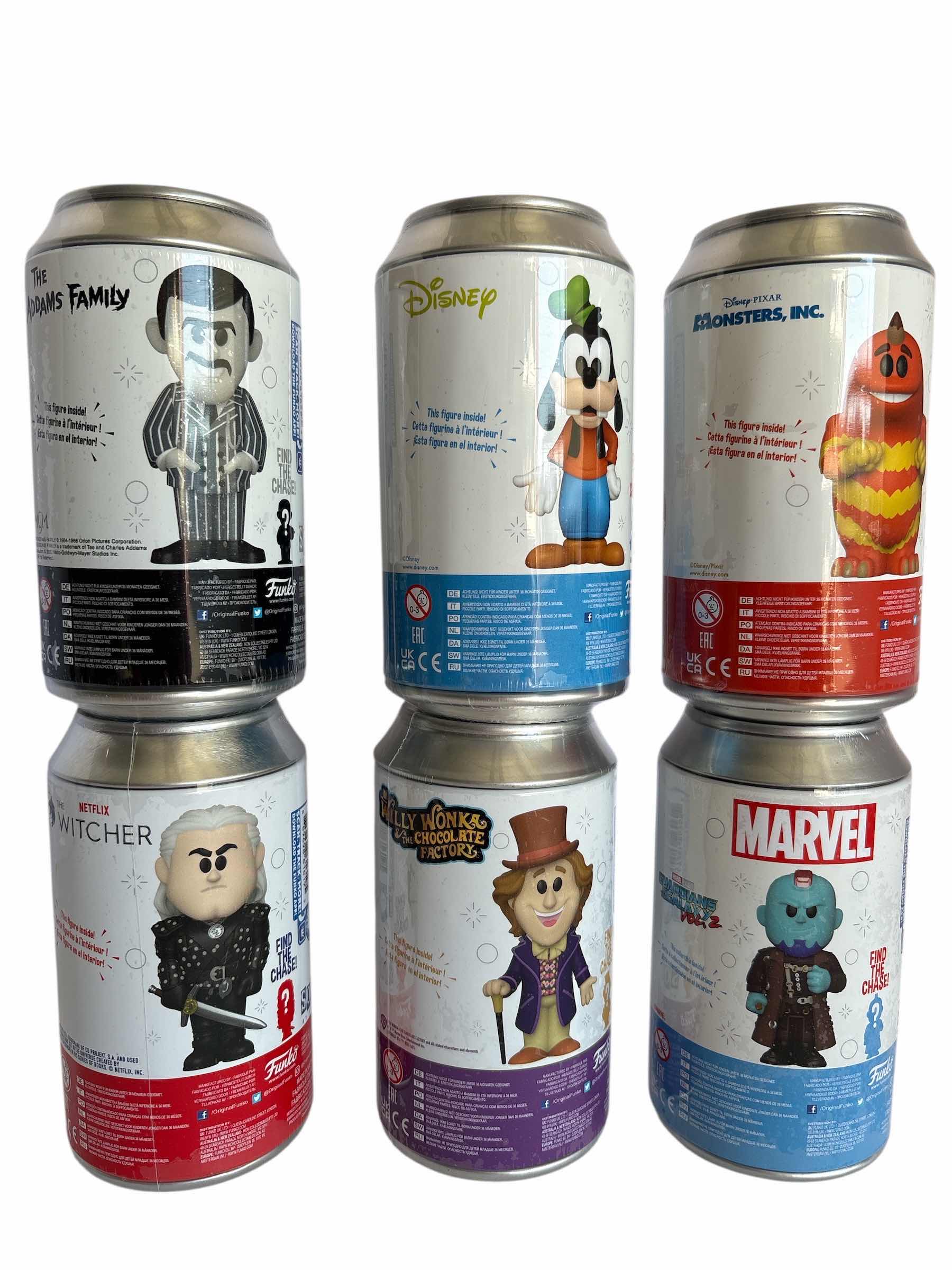 Photo 1 of NIB (6)PCS FUNKO SODA CHARACTER RETAIL$90