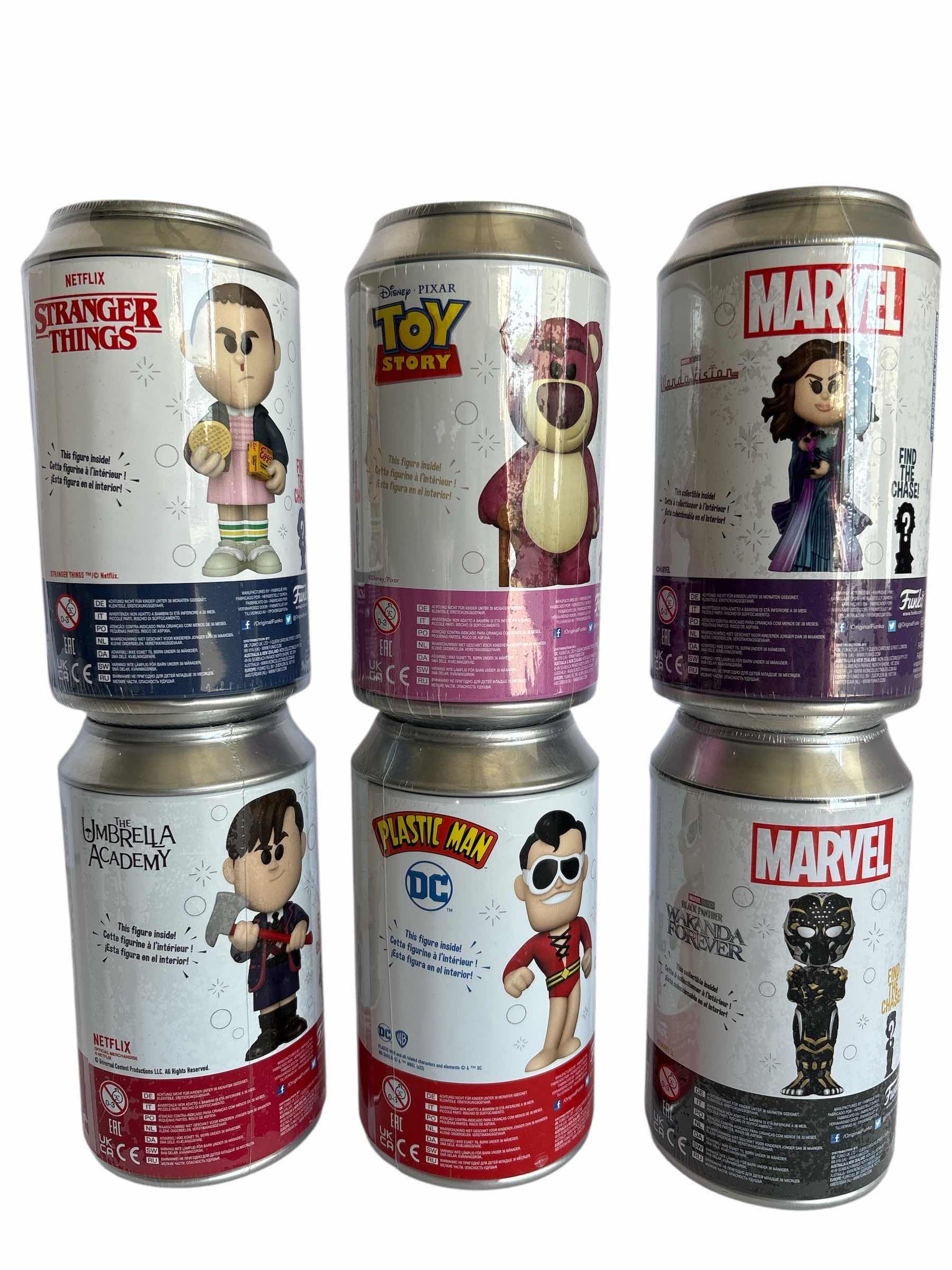 Photo 1 of NIB (6)PCS FUNKO SODA CHARACTER RETAIL $90