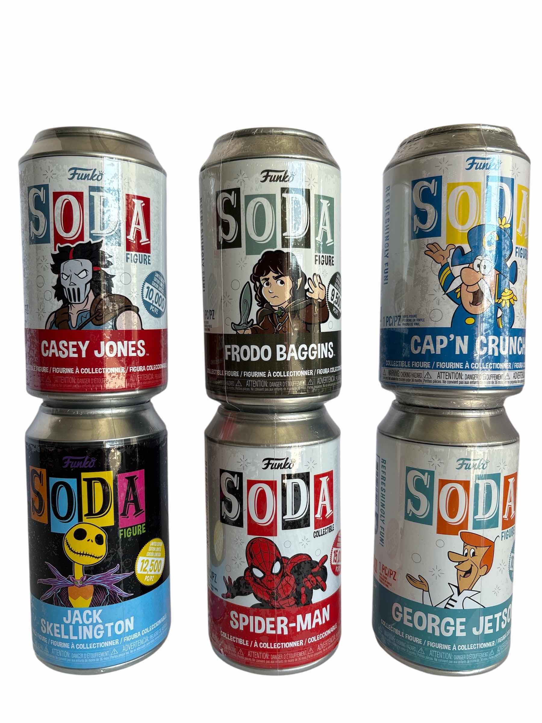 Photo 1 of NIB (6)PCS FUNKO SODA CHARACTER RETAIL $119