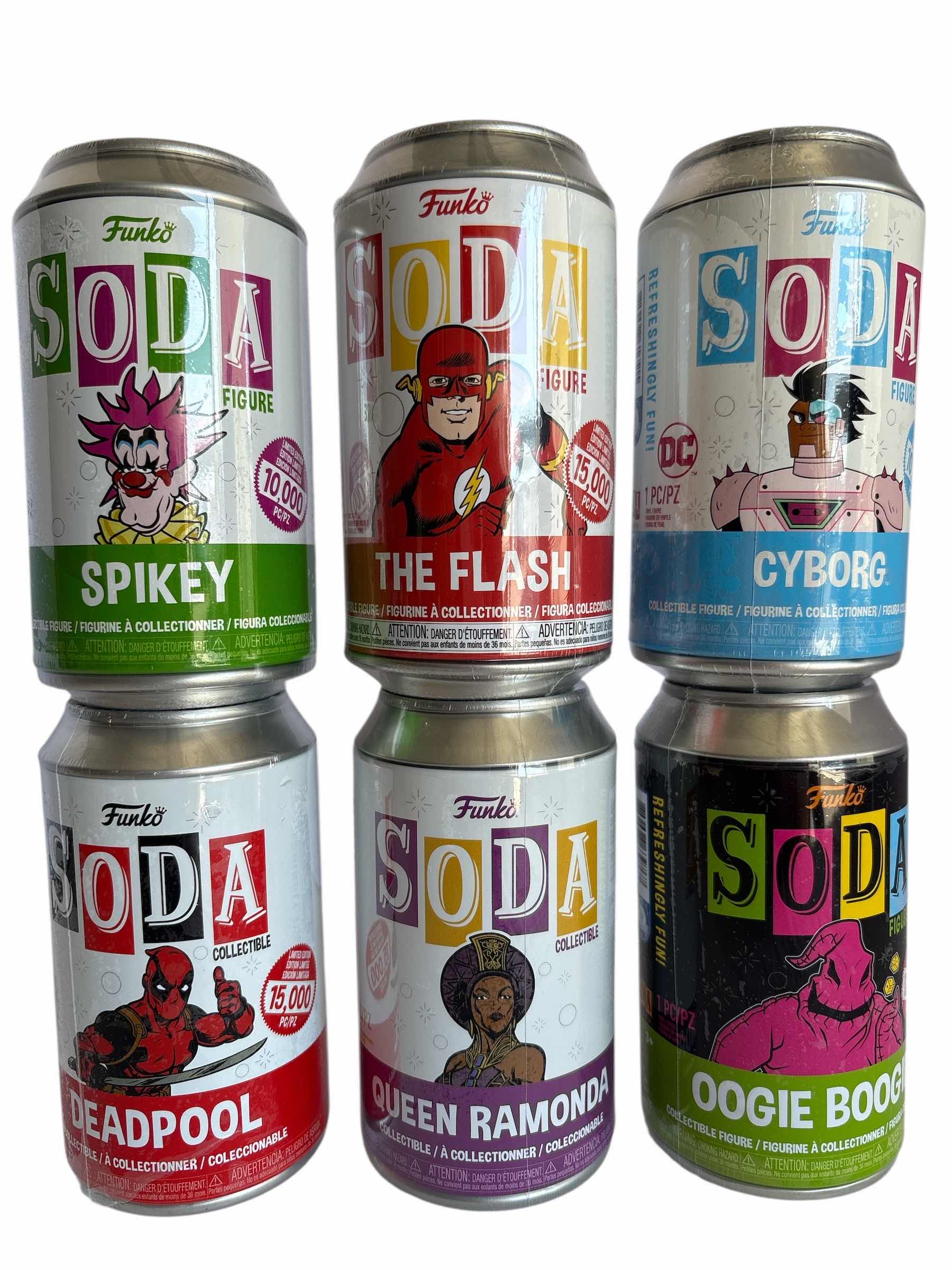 Photo 1 of NIB (6)PCS FUNKO SODA CHARACTER RETAIL $95