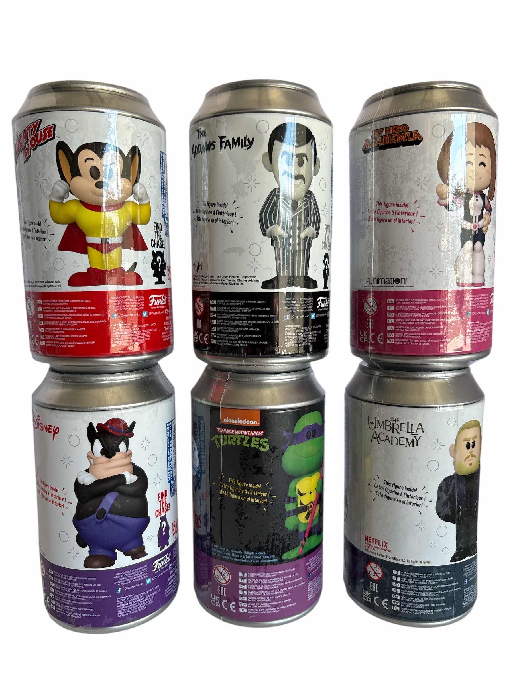 Photo 1 of NIB (6)PCS FUNKO SODA CHARACTER RETAIL $125