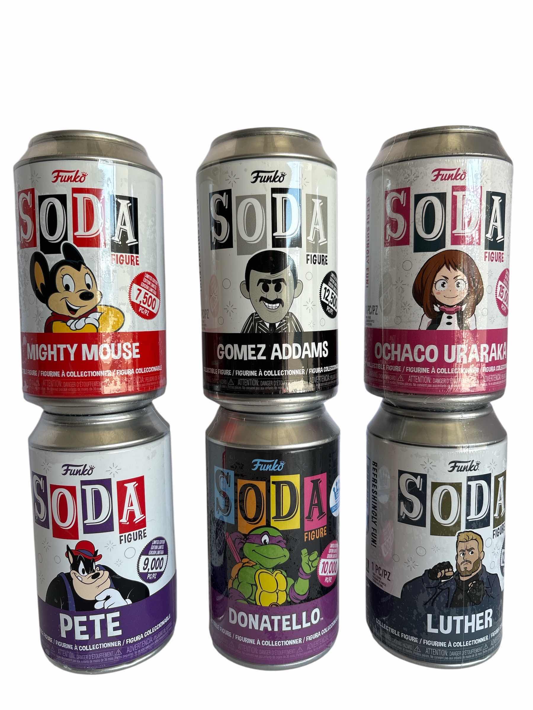 Photo 1 of NIB (6)PCS FUNKO SODA CHARACTER RETAIL $125