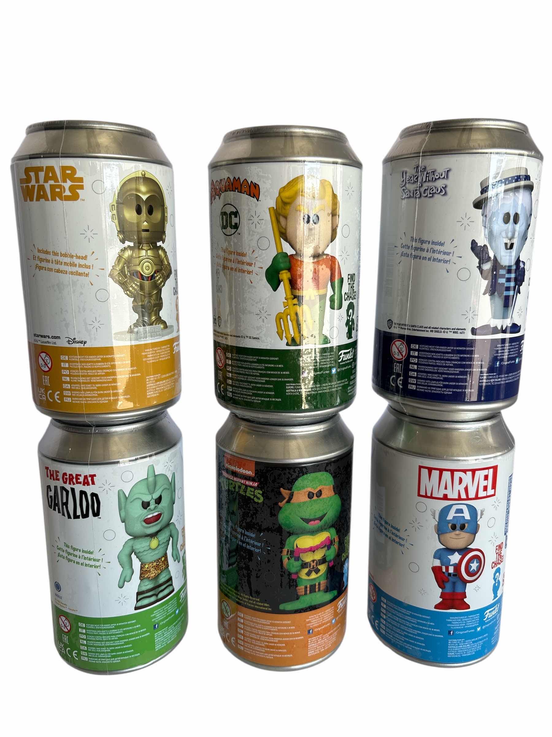 Photo 1 of NIB (6)PCS FUNKO SODA CHARACTER RETAIL $93