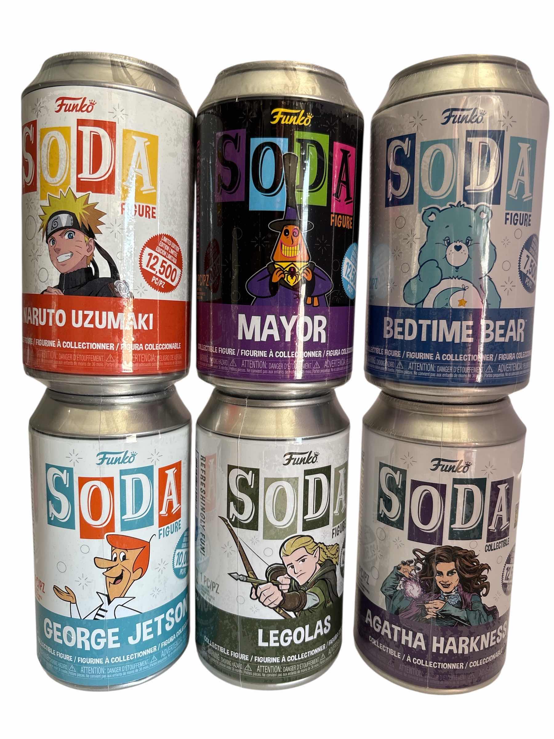Photo 1 of NIB (6)PCS FUNKO SODA CHARACTER RETAIL $99