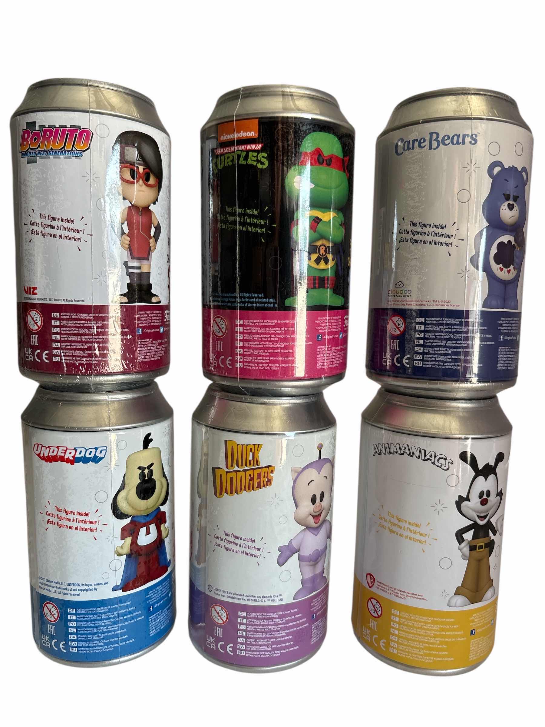 Photo 1 of NIB (6)PCS FUNKO SODA CHARACTER RETAIL $115