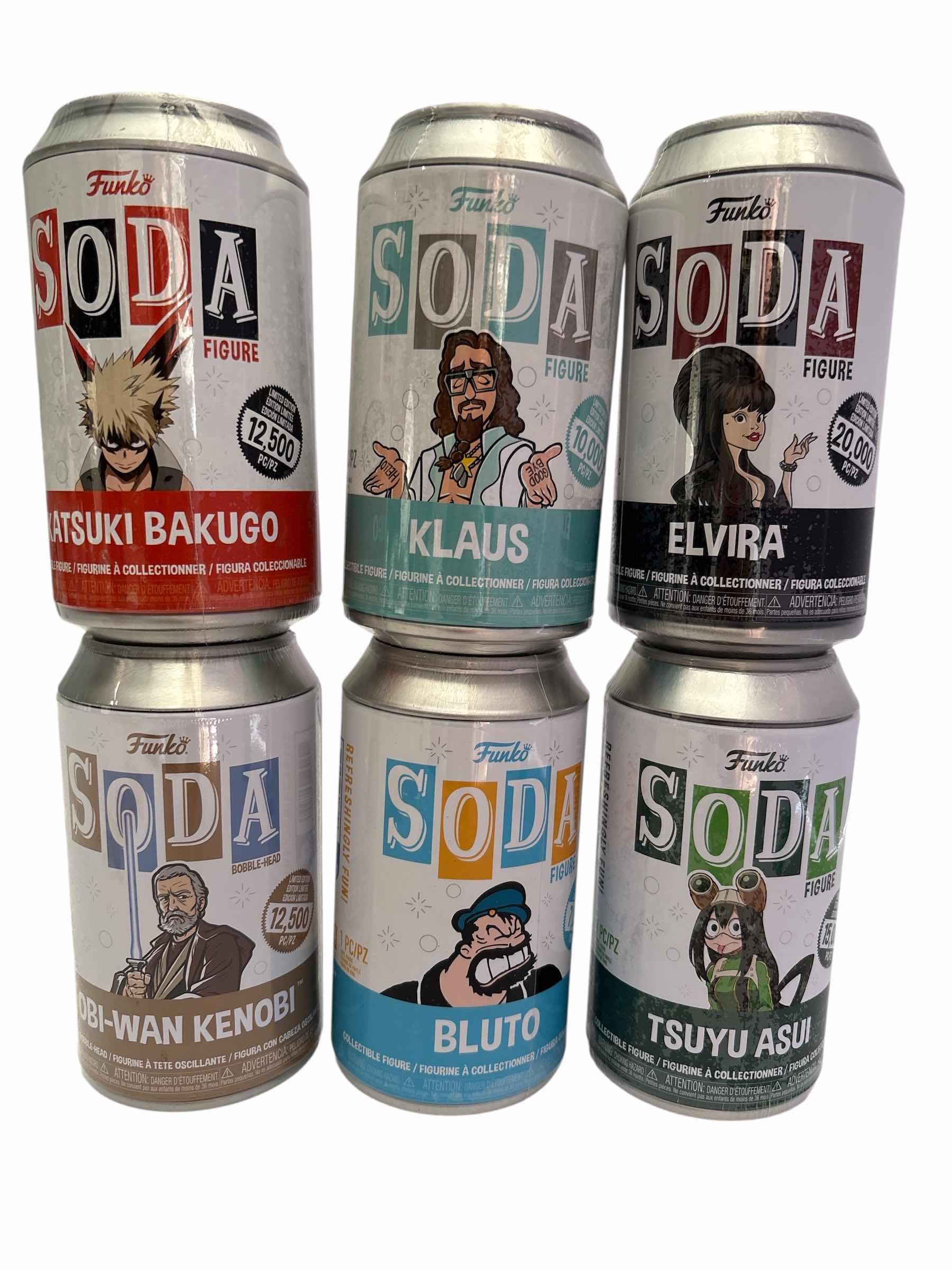 Photo 1 of NIB (6)PCS FUNKO SODA CHARACTER RETAIL $104