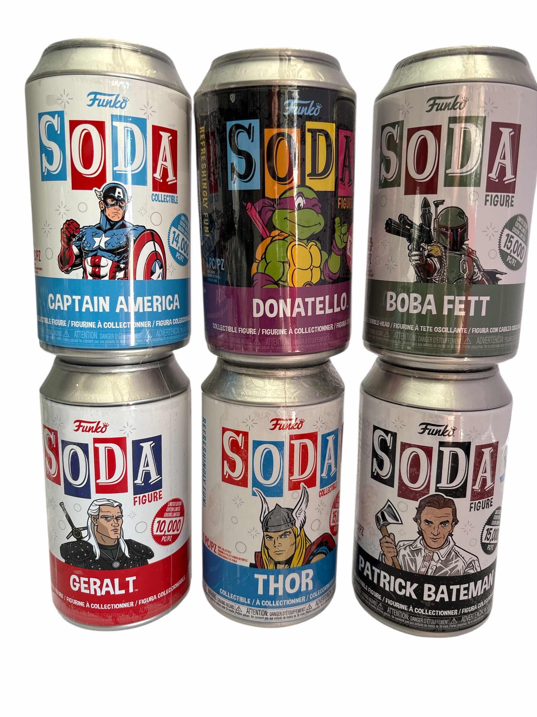 Photo 1 of NIB (6)PCS FUNKO SODA CHARACTER RETAIL $101