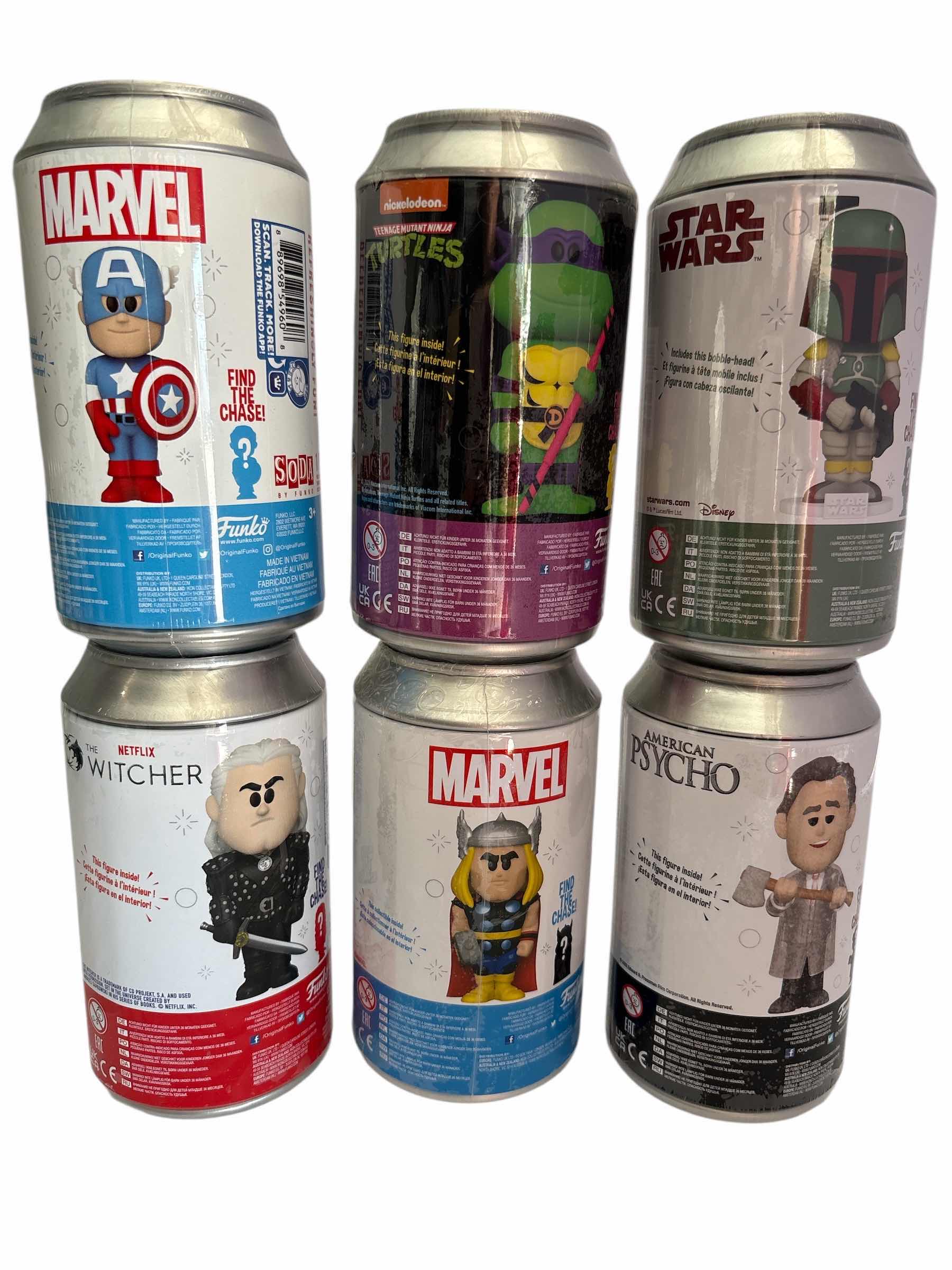 Photo 1 of NIB (6)PCS FUNKO SODA CHARACTER RETAIL $101