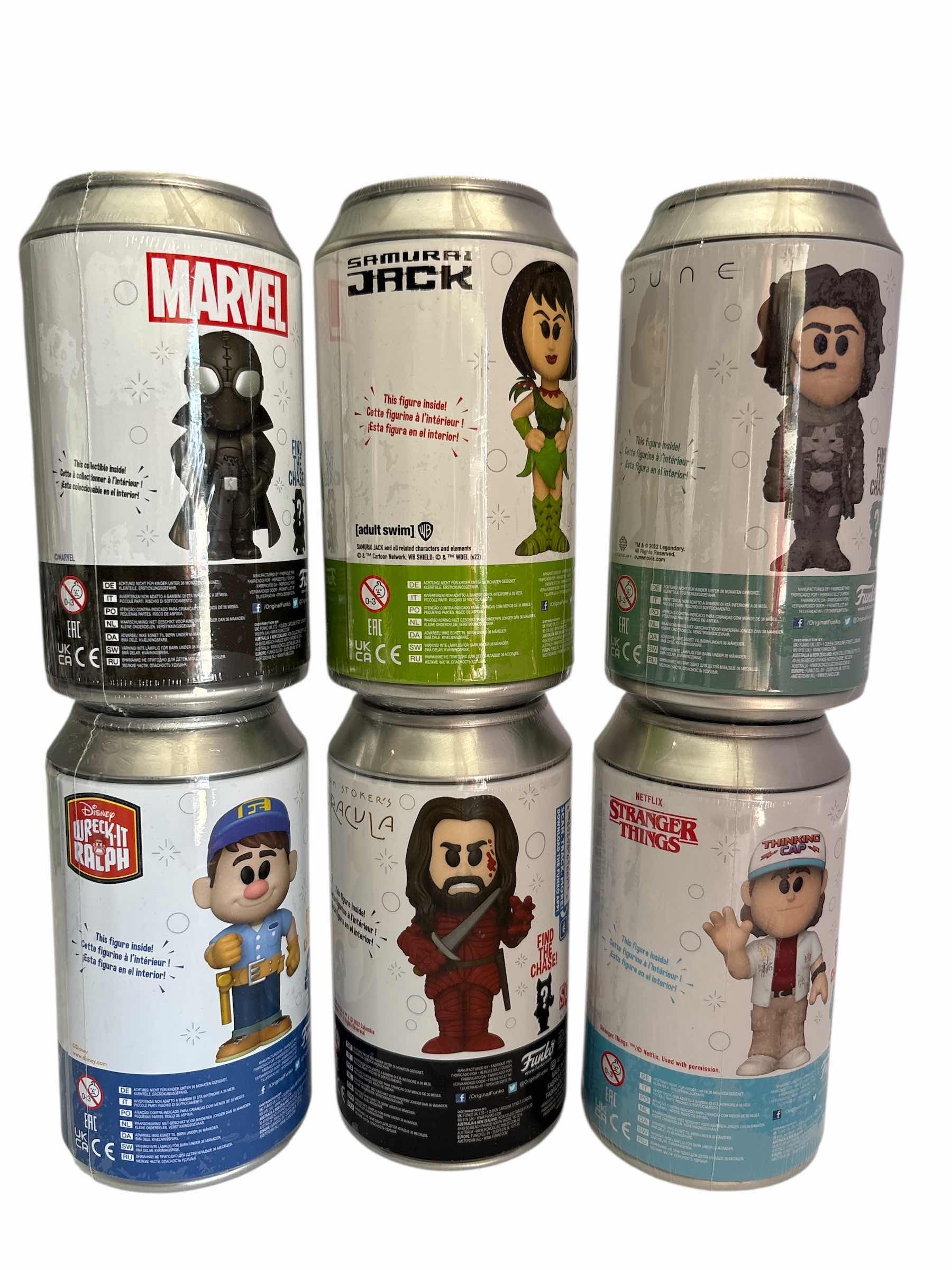 Photo 1 of NIB (6)PCS FUNKO SODA CHARACTER RETAIL $92