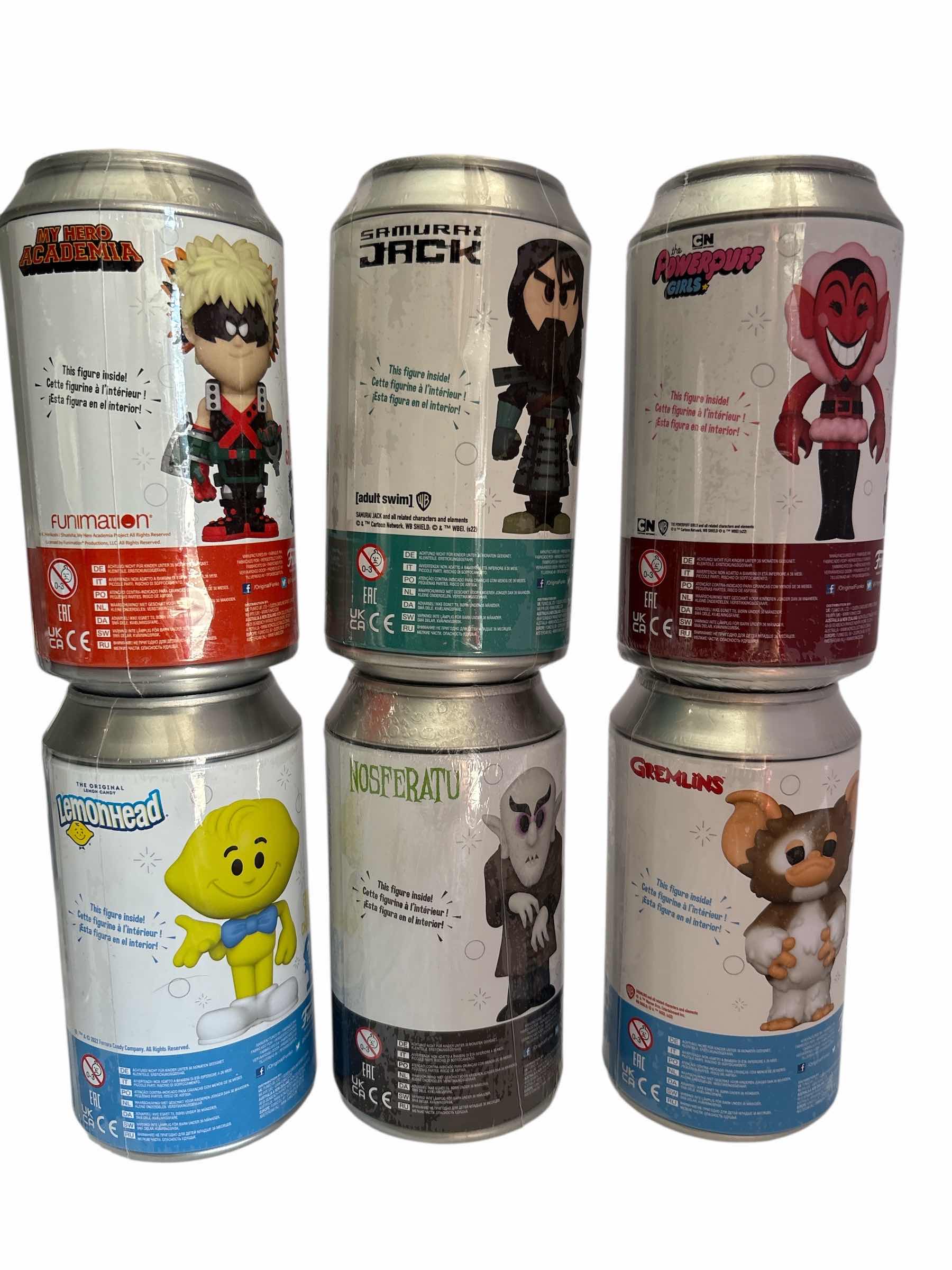 Photo 1 of NIB (6)PCS FUNKO SODA CHARACTER RETAIL $95