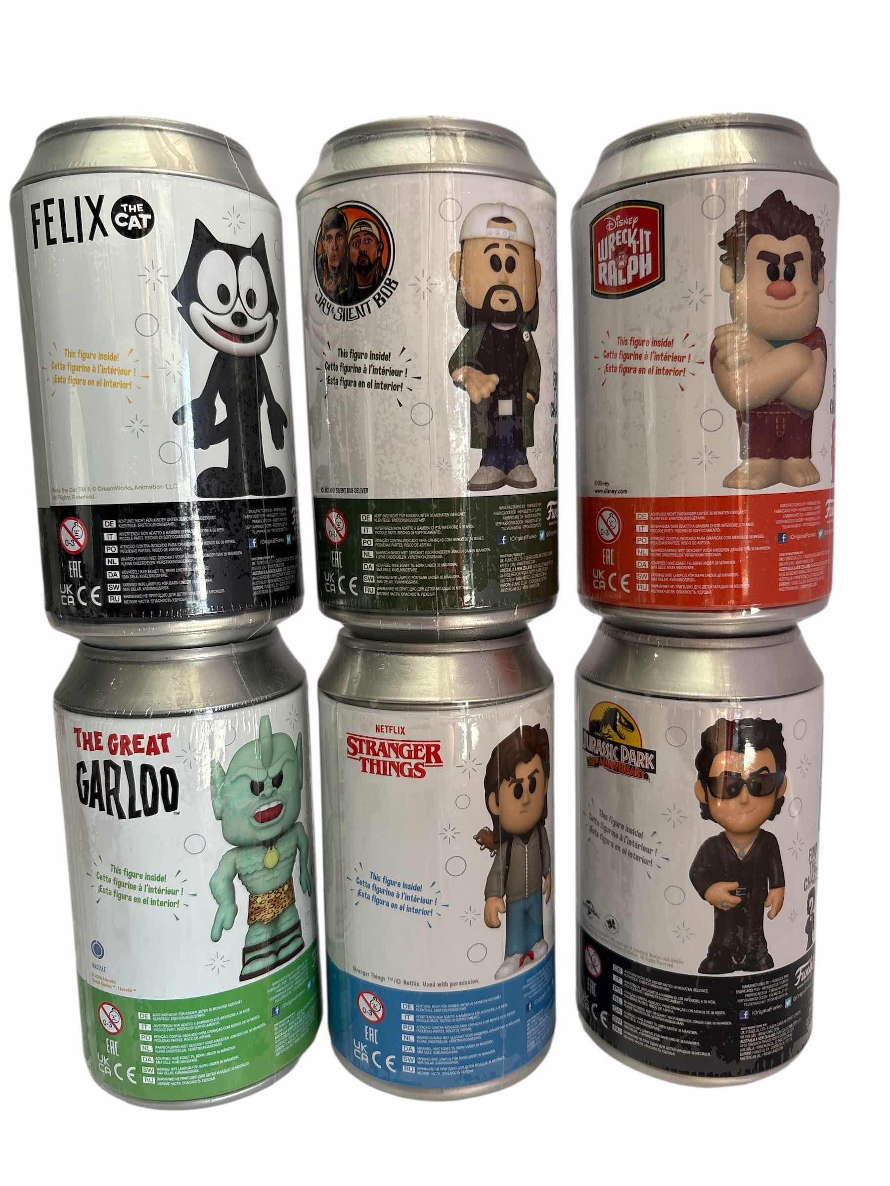 Photo 1 of NIB (6)PCS FUNKO SODA CHARACTER RETAIL $99