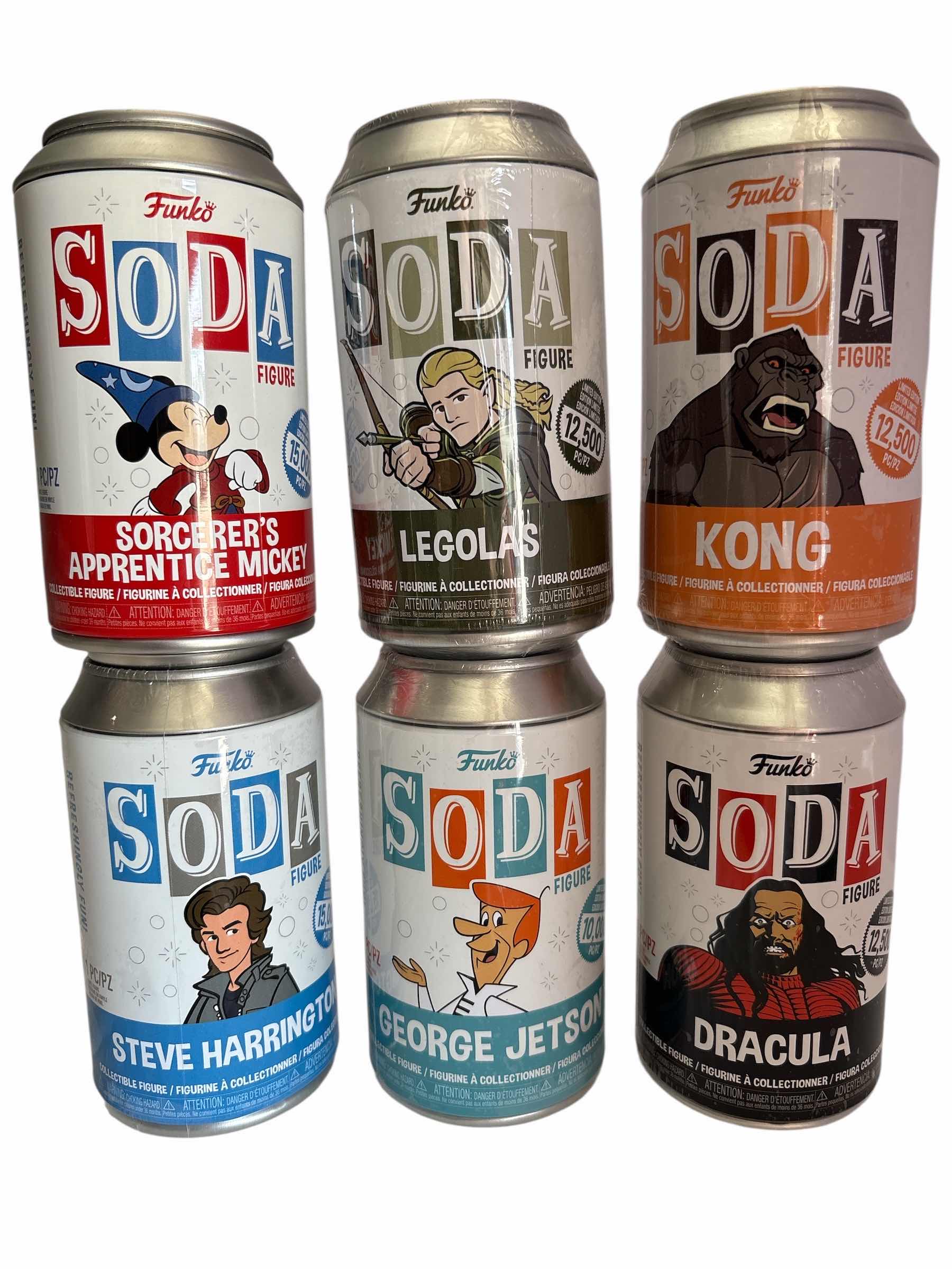 Photo 1 of NIB (6)PCS FUNKO SODA CHARACTER RETAIL $107