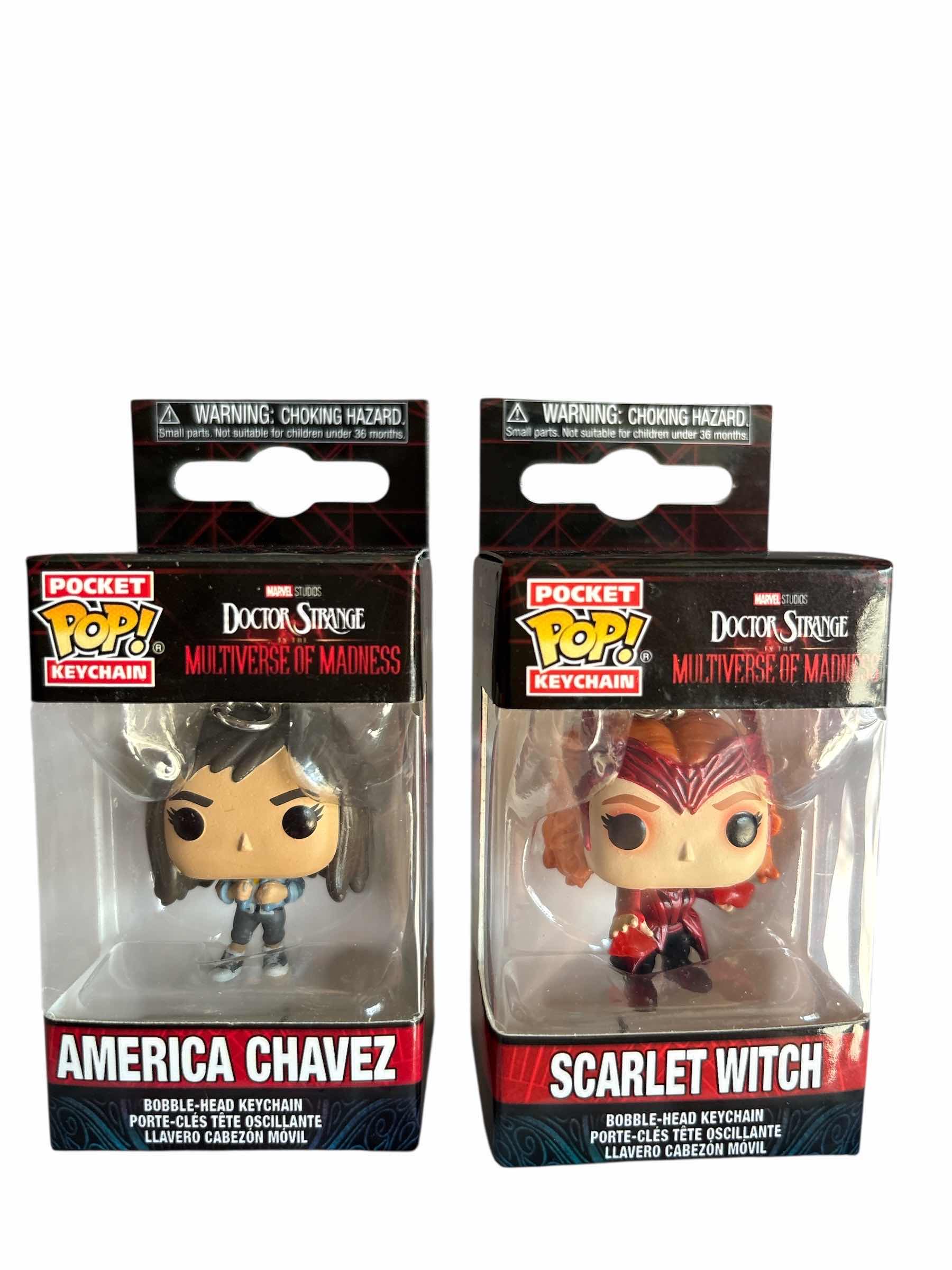 Photo 1 of NIB (2)PCS FUNKO POCKET POP DOCTOR STRANGE KEYCHAIN RETAIL $30