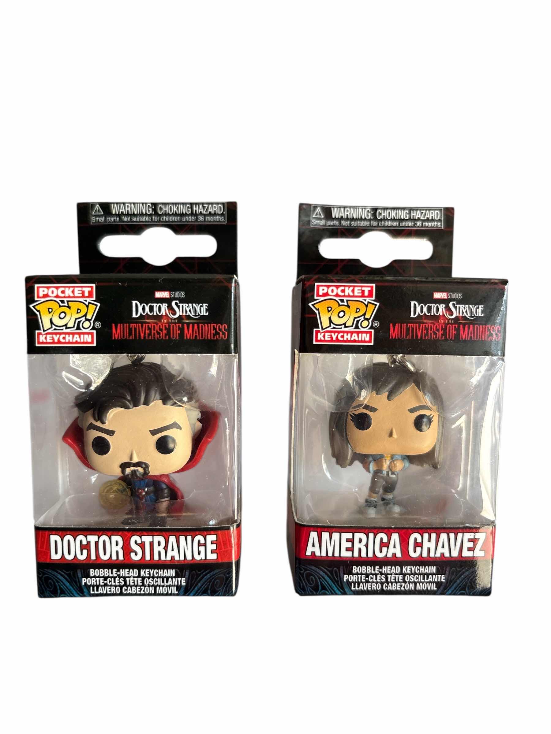 Photo 1 of NIB (2)PCS FUNKO POCKET POP DOCTOR STRANGE KEYCHAIN RETAIL $30