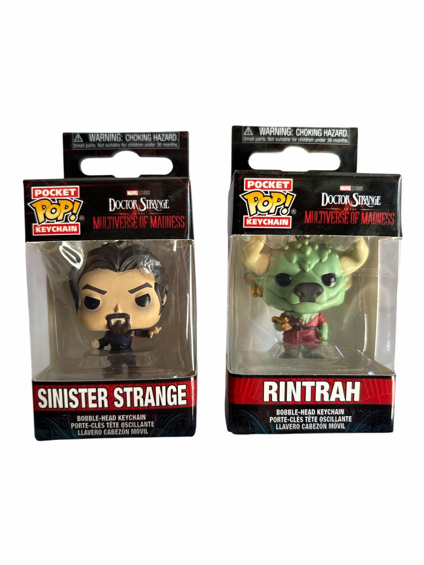 Photo 1 of NIB (2)PCS FUNKO POCKET POP DOCTOR STRANGE KEYCHAIN RETAIL $30