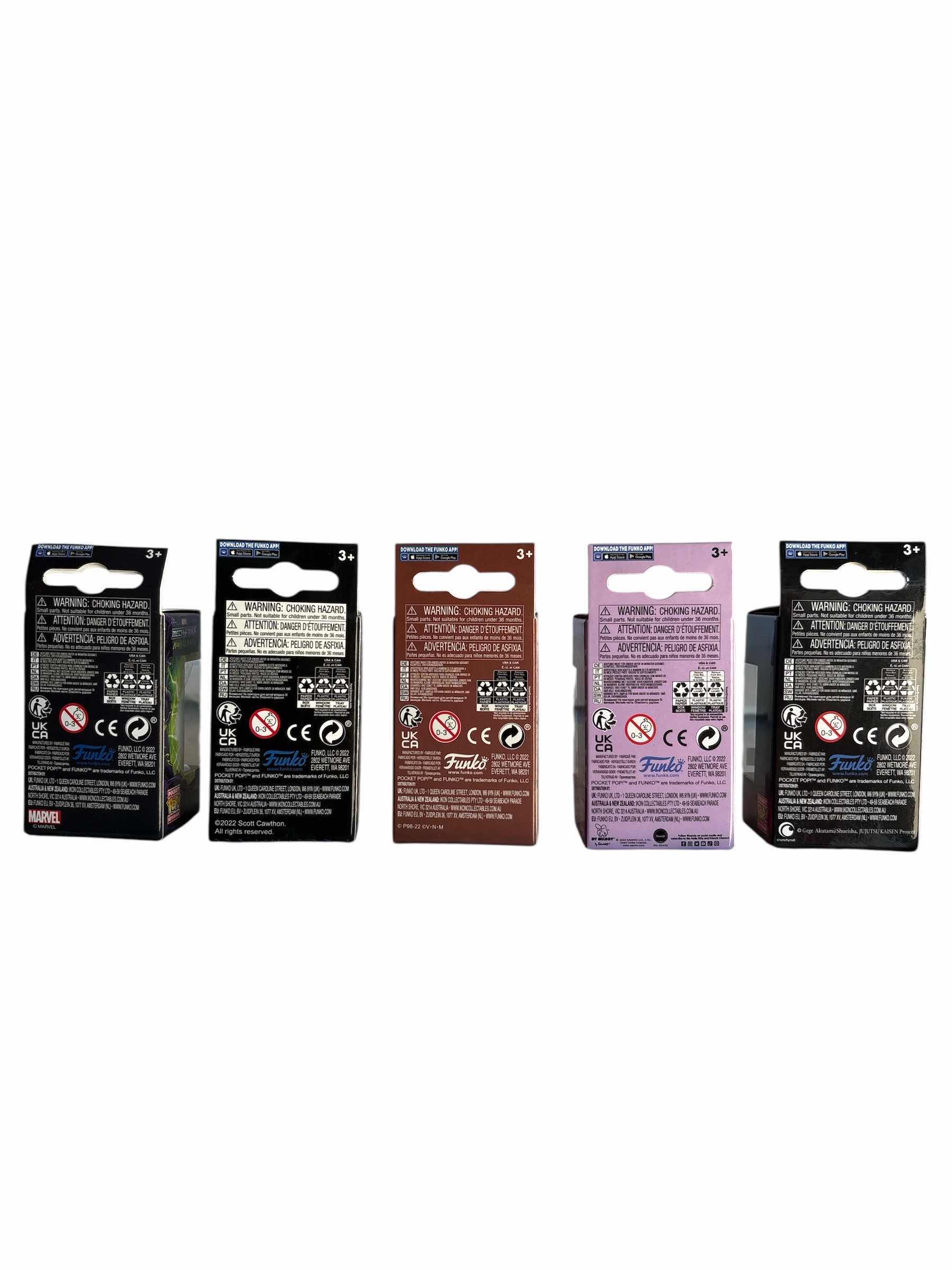 Photo 1 of NIB (5) PCS FUNKO POCKET POP KEYCHAIN RETAIL $63