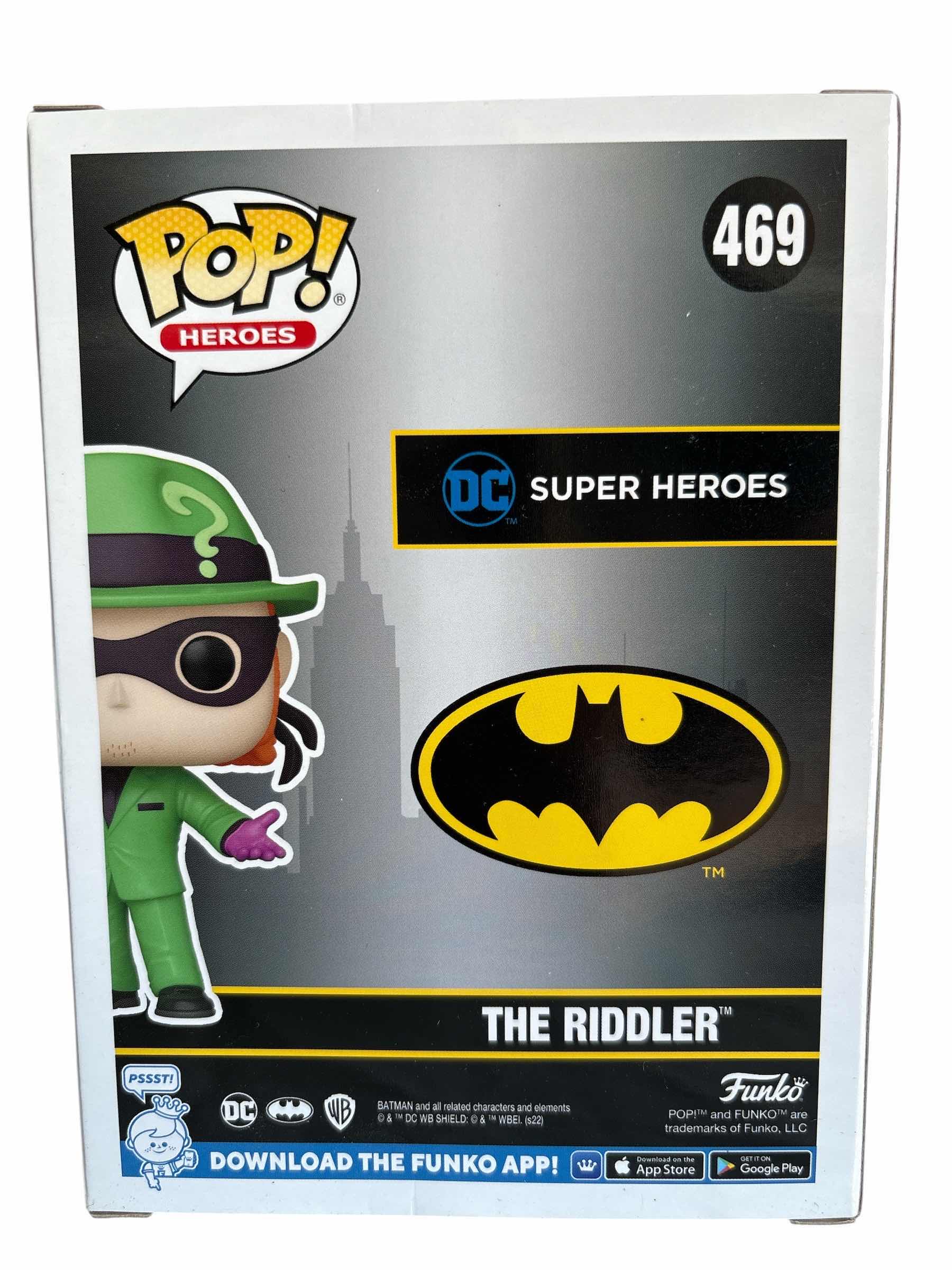 Photo 1 of NIB FUNKO POP DC HEROES THE RIDDLER EXCLUSIVE
