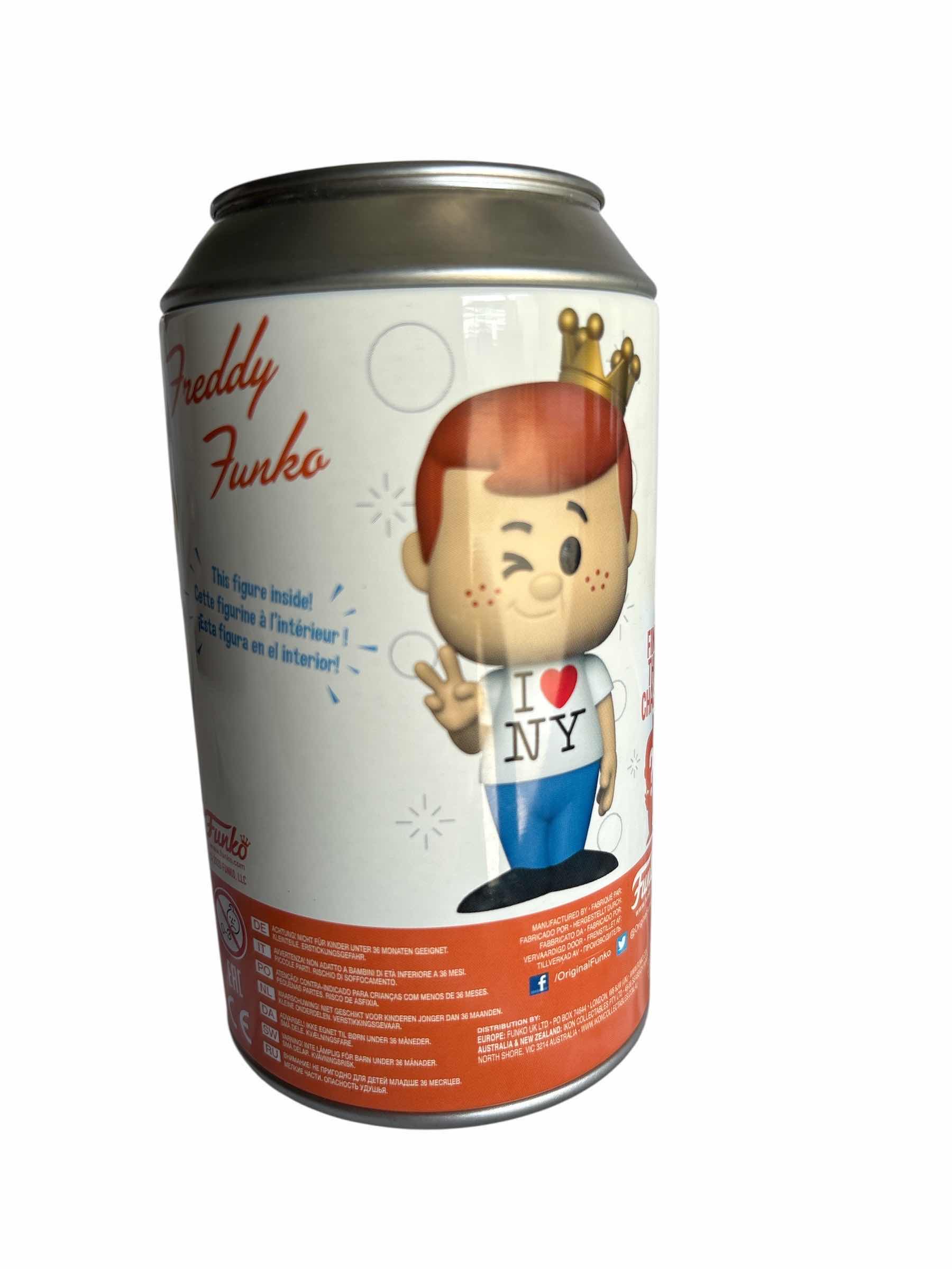 Photo 1 of FUNKO SODA CAN FIGURE FREDDY FUNKO NYC COMIC CON LIMITED EDITION RETAIL $150
