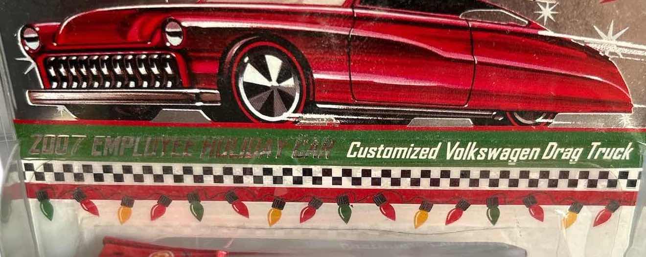 Photo 1 of NIB RARE HOT WHEELS 2007 EMPLOYEE HOLIDAY CUSTOMIZED VOLKSWAGEN DRAG TRUCK