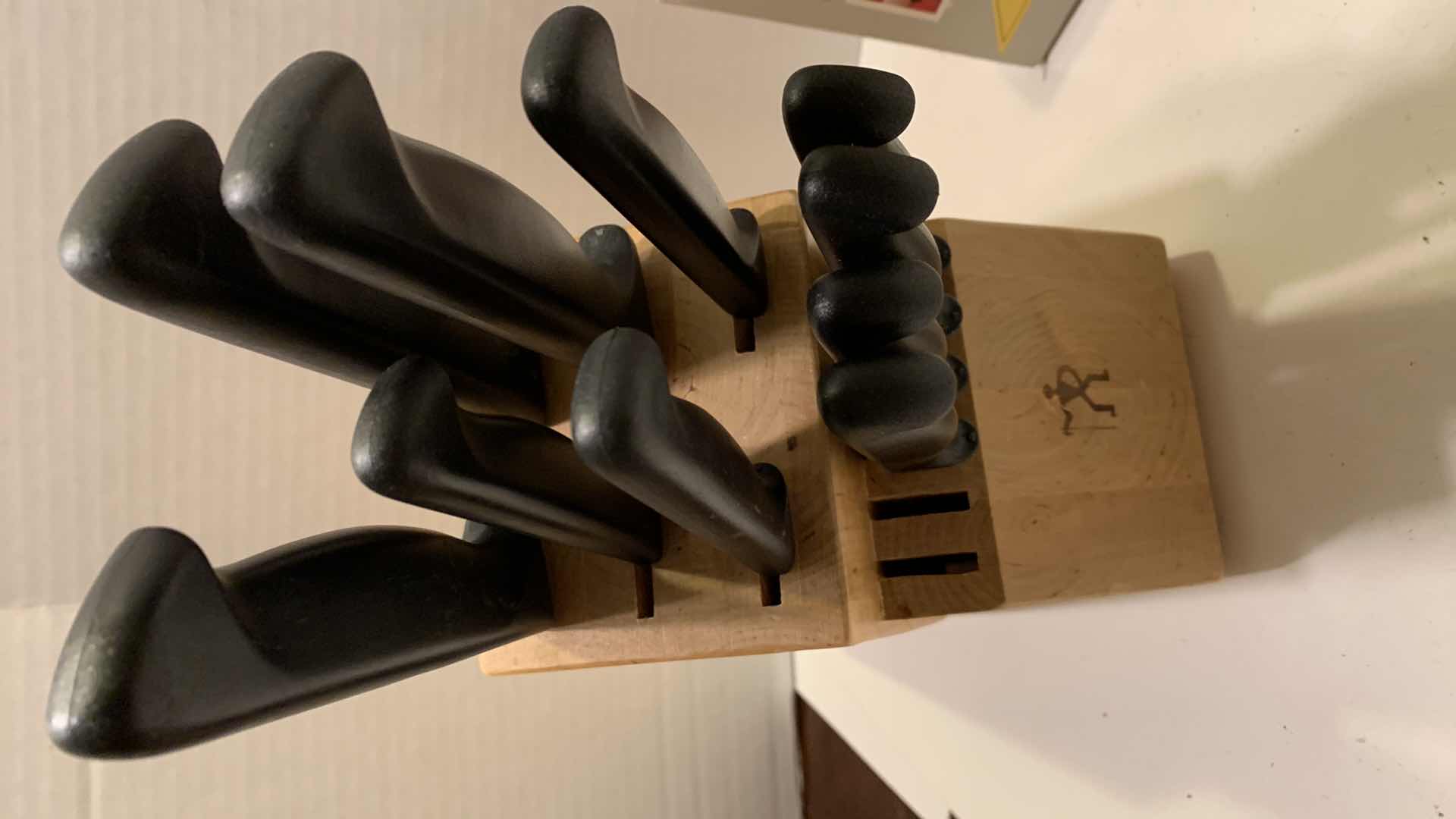 Photo 1 of J.A. HENCKELS KNIFE SET, WILKINSON KNIFE SET AND SHARPENING STONES