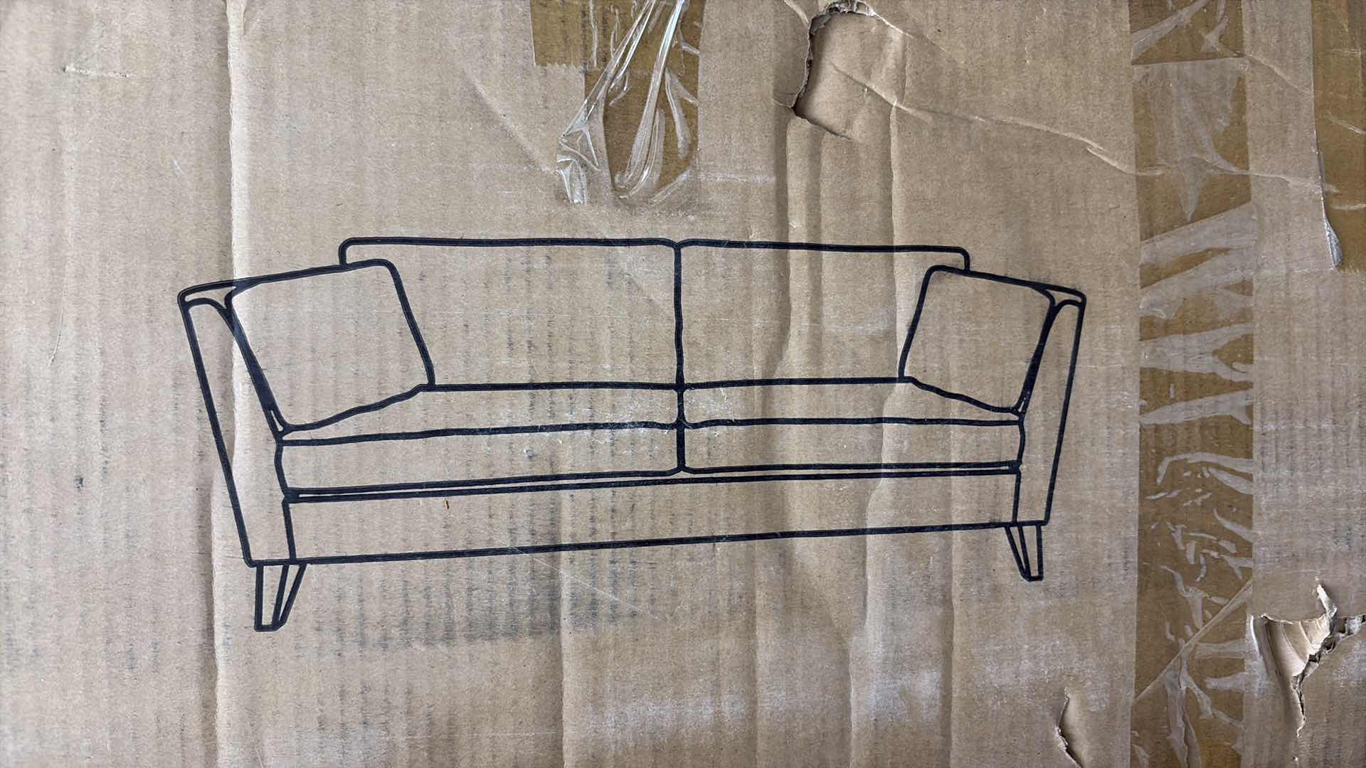 Photo 1 of SABIRIN CONTEMPORARY 3 SEATER FABRIC SOFA