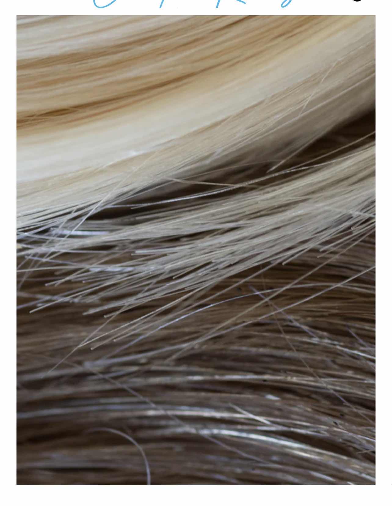 Photo 1 of CHRISTIAN REMY ZOE 22” 220G100% HUMAN HAIR LACE WEFT CLIP-IN-EXTENSIONS-COLOR "MILKYWAY BALAYAGE “
