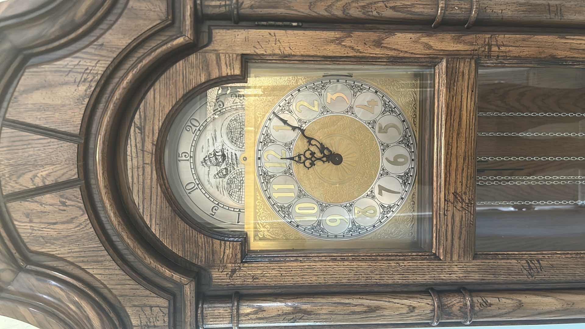 Photo 1 of RIDGEWAY GRANDFATHER CLOCK H 79"