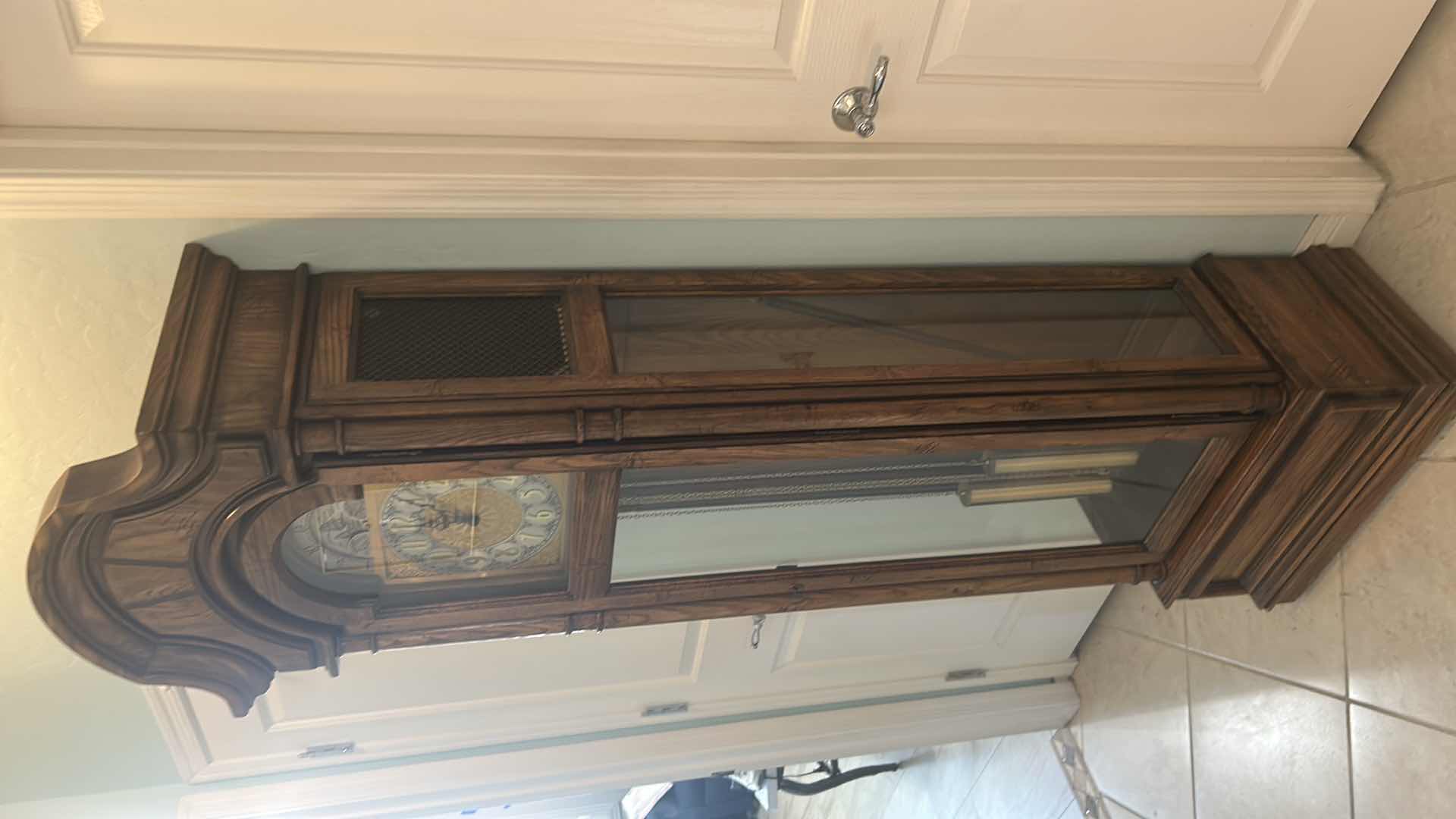 Photo 1 of RIDGEWAY GRANDFATHER CLOCK H 79"
