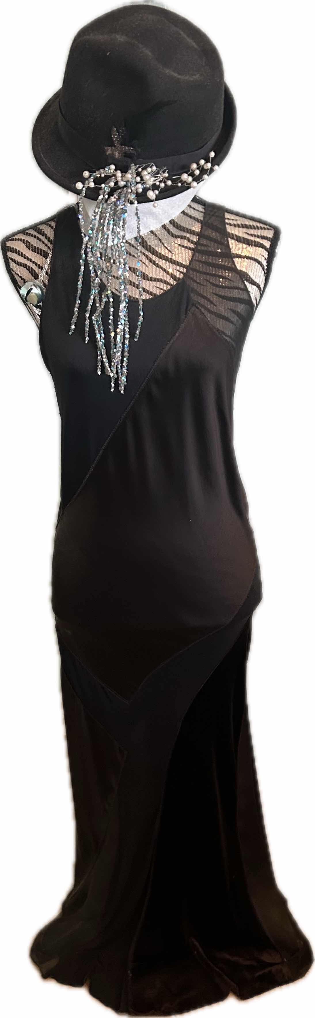 Photo 1 of BLACK DRESS AND HAT -CANNOT AUTHENTICATE BY OWNER - WORN BY BARBRA STREISAND