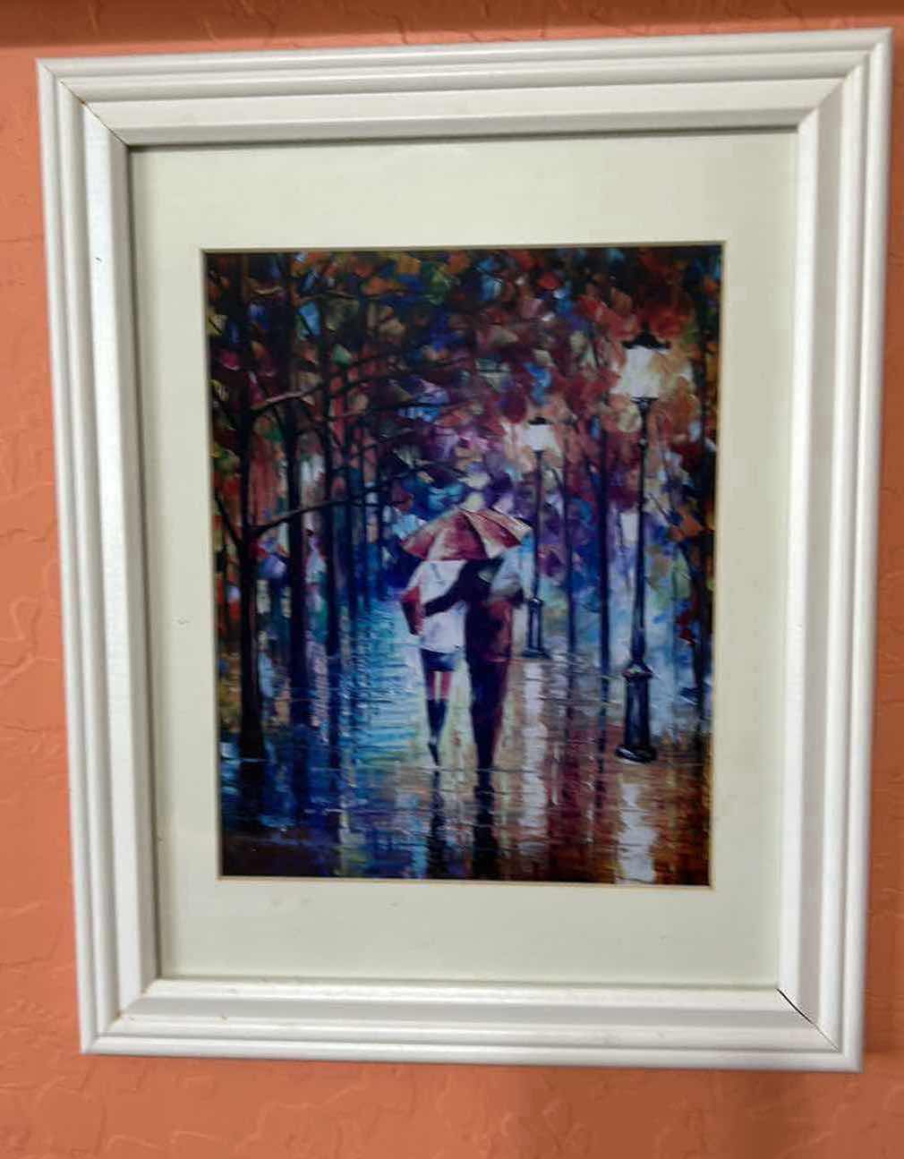 Photo 1 of 3- WHITE FRAMED ARTWORK