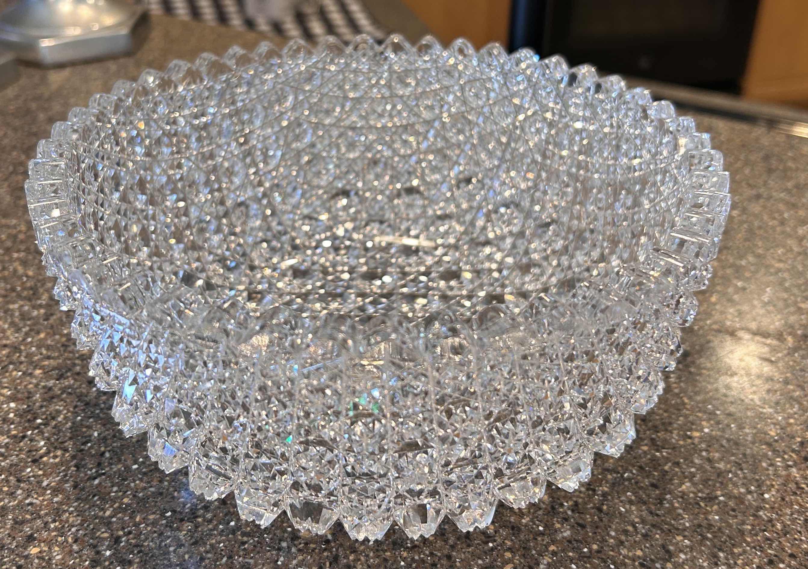 Photo 1 of VINTAGE OLD AMERICA BRILLIANT HANDCUT ROUND RUSSIA PATTERN BOWL 8” x 4” $425