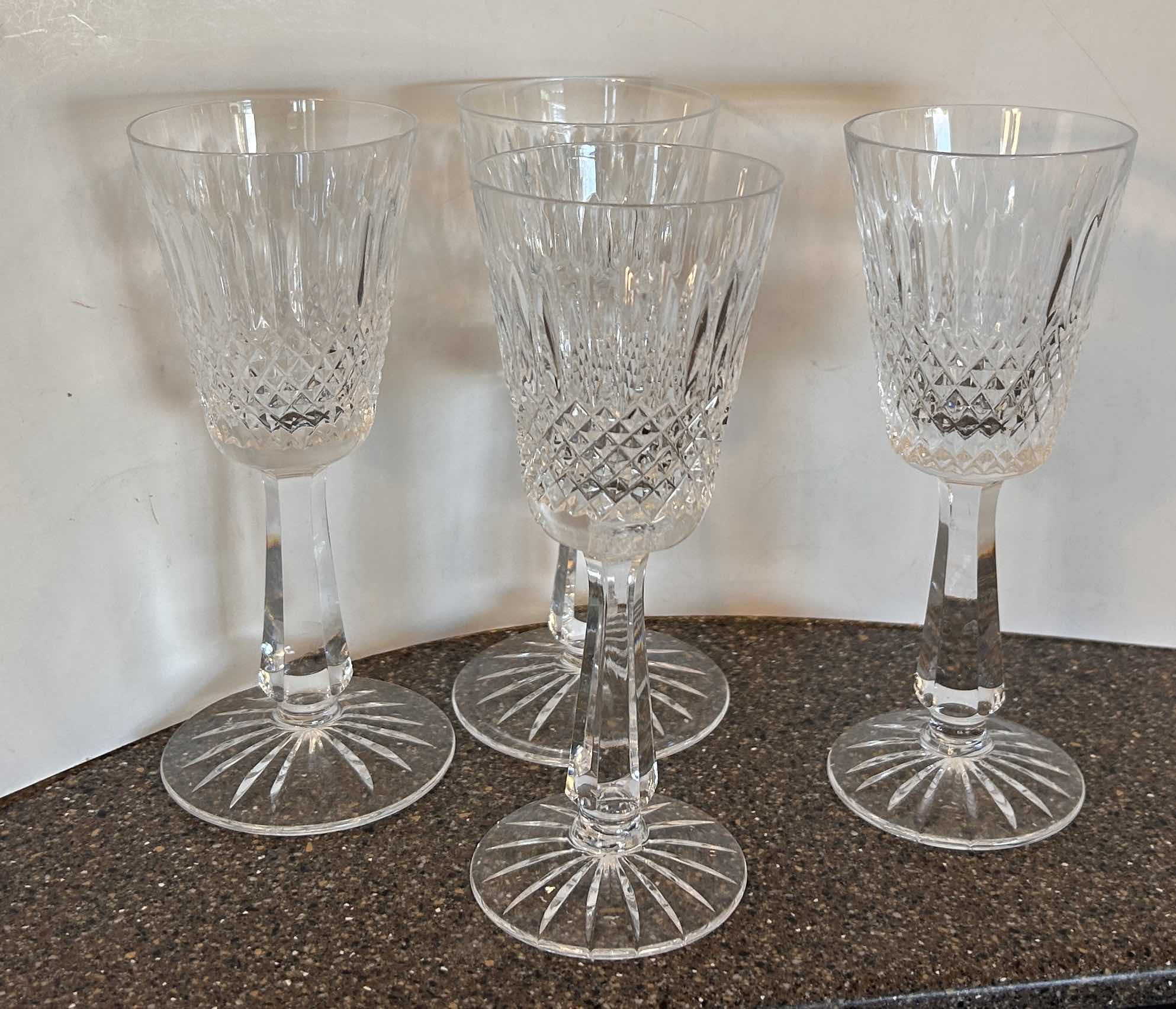 Photo 1 of 4 HAND CUT CRYSTAL MADE IN GALWAY IRELAND STEMWARE GLASSES