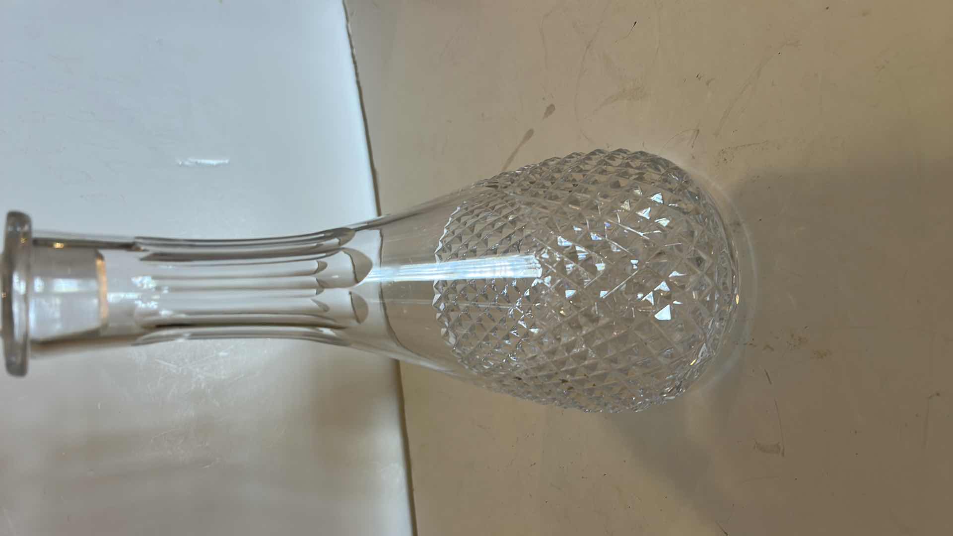 Photo 1 of CUT CRYSTAL DECANTER H14.5”
