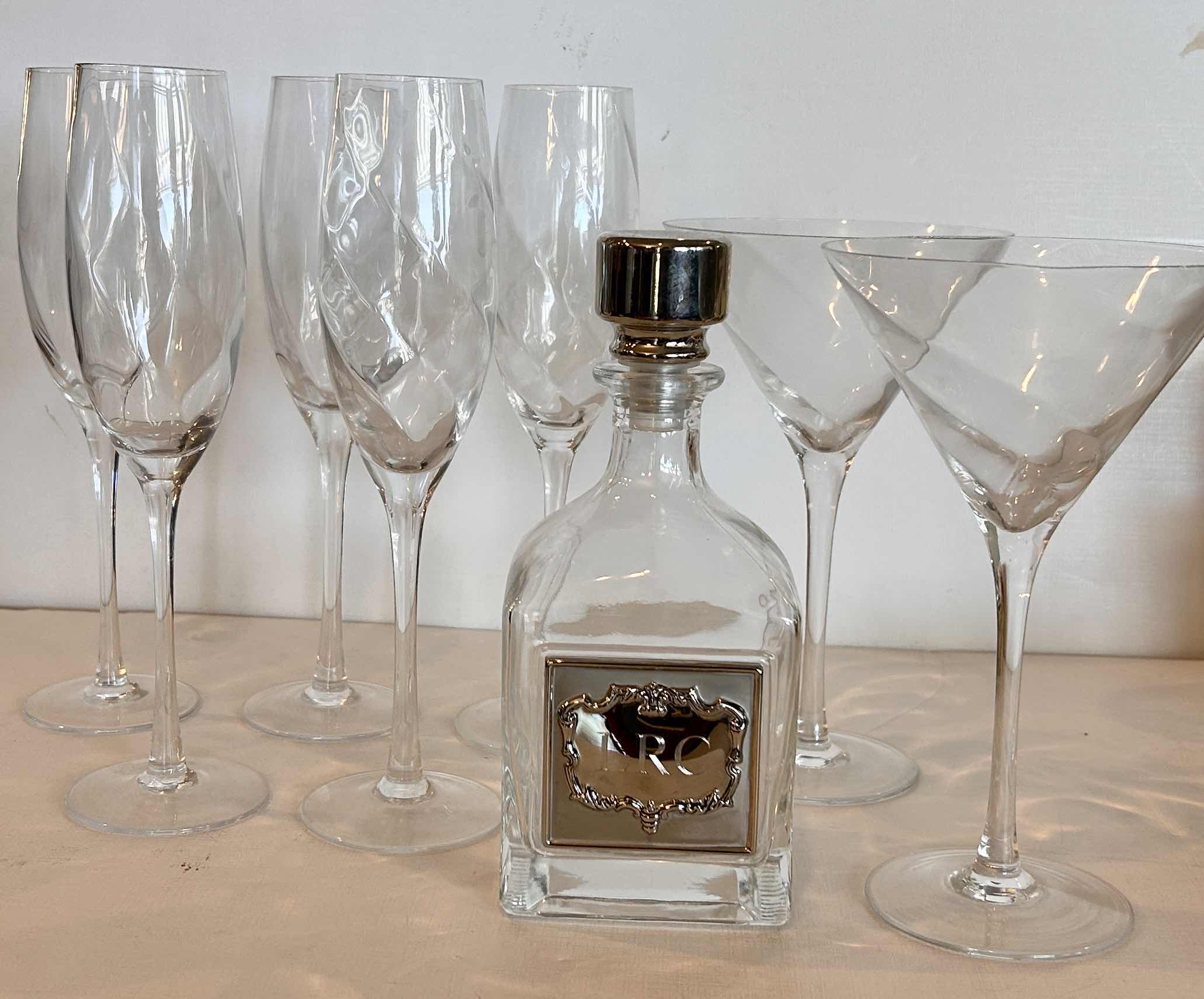 Photo 1 of 7 PCS STEMWARE AND 1 DECANTER