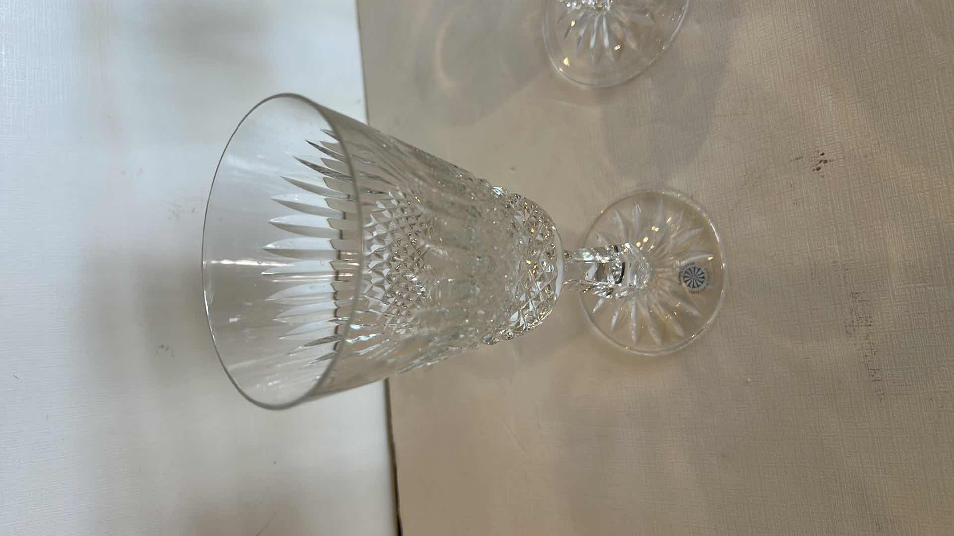 Photo 1 of 5 - GALWAY HAND CUT CRYSTAL STEMWARE GLASSES MADE IN IRELAND