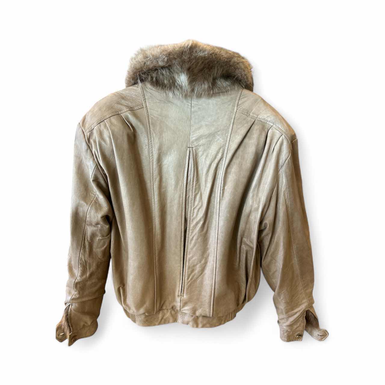 Photo 1 of UNISEX LARGE REVERSIBLE Hôtel Particulier FAUX FUR AND LEATHER JACKET SIZE LARGE