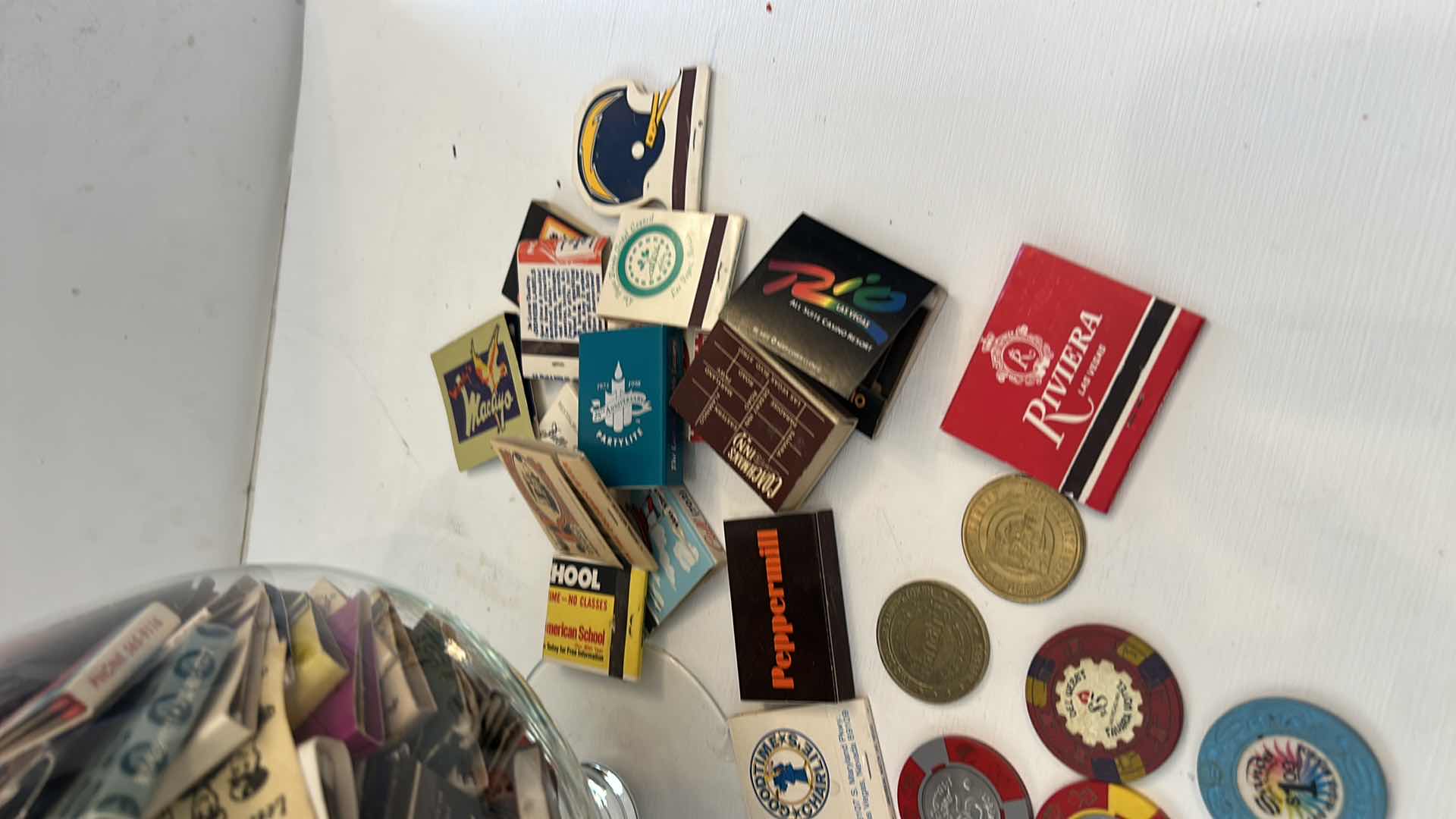 Photo 1 of VINTAGE LAS VEGAS CHIPS, MATCHES AND ASHTRAYS